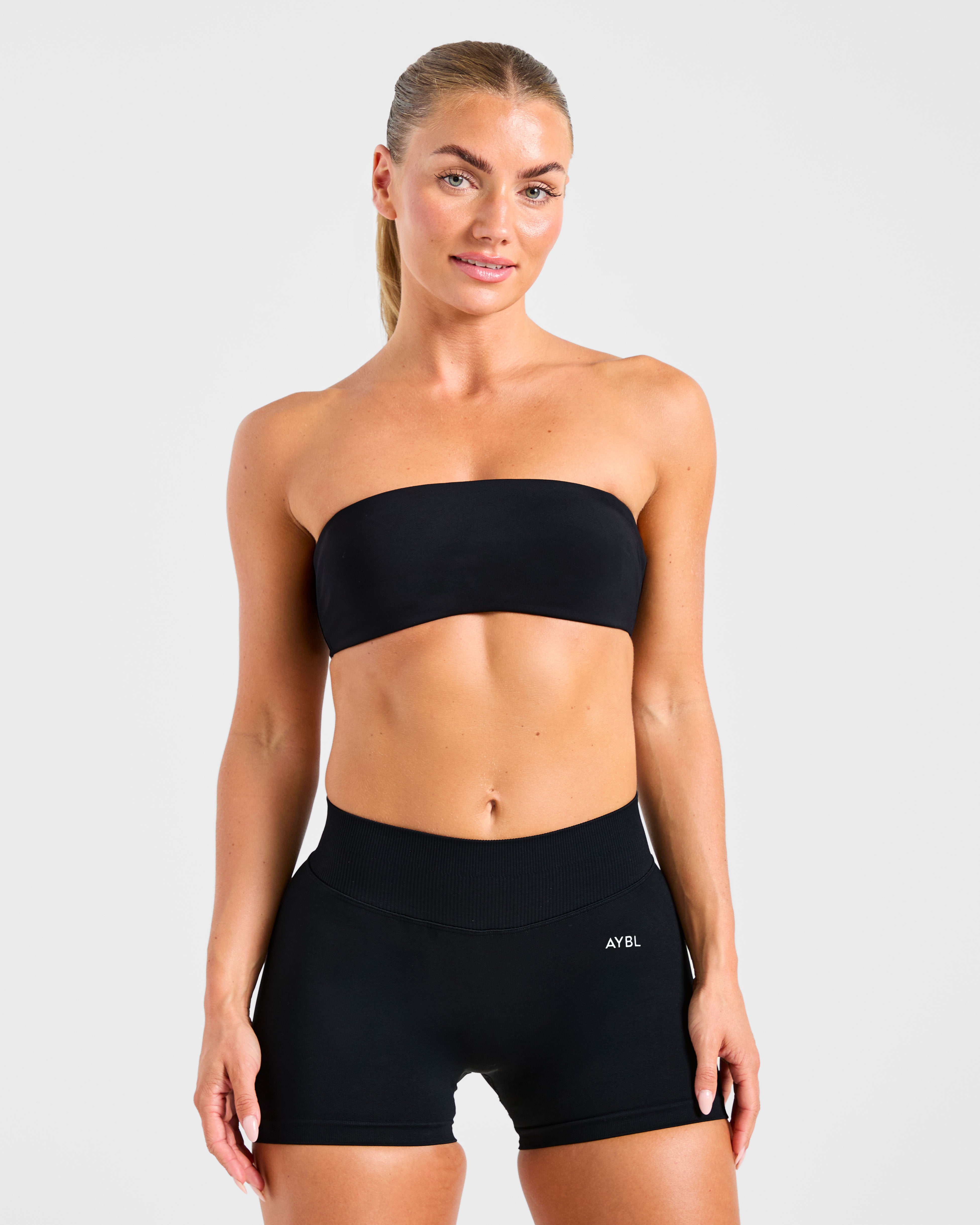 Essential Bandeau Sports Bra - Zwart