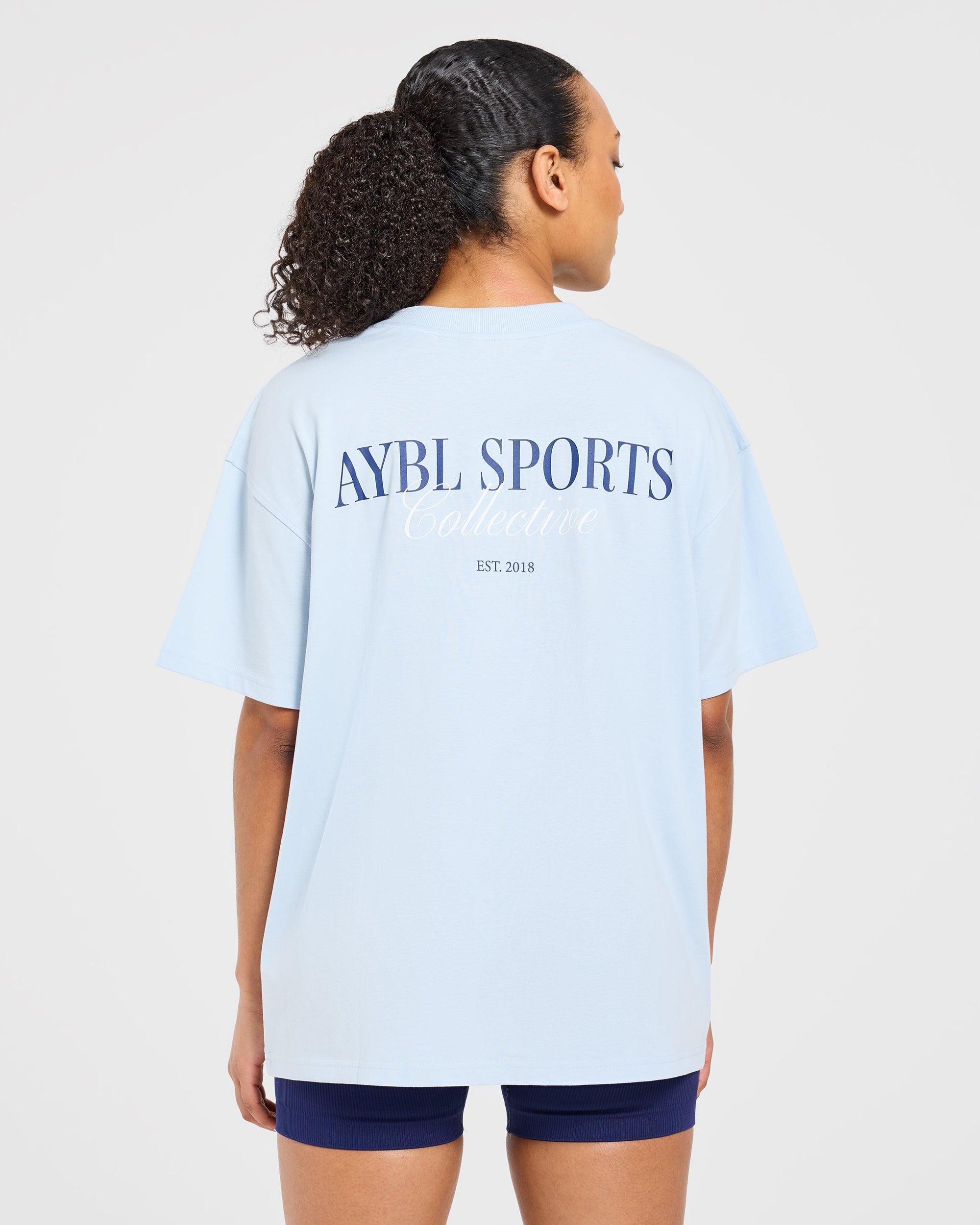 Sports Collective Oversized T Shirt - Blauw