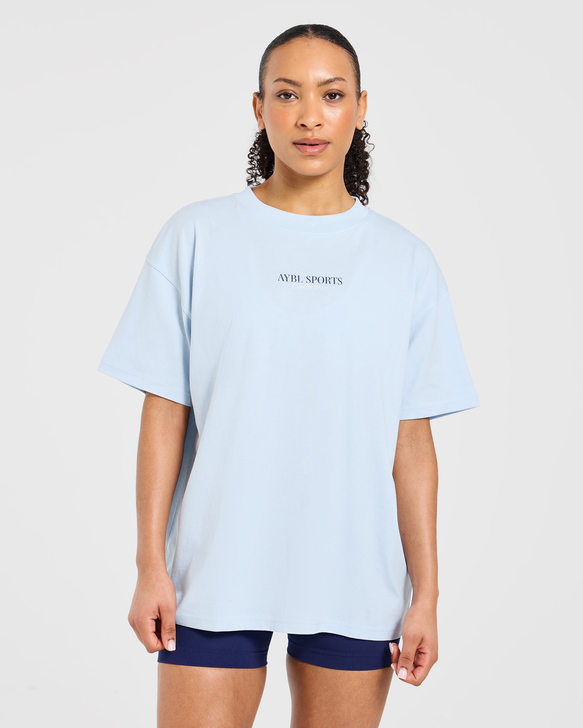 Sports Collective Oversized T Shirt - Blauw