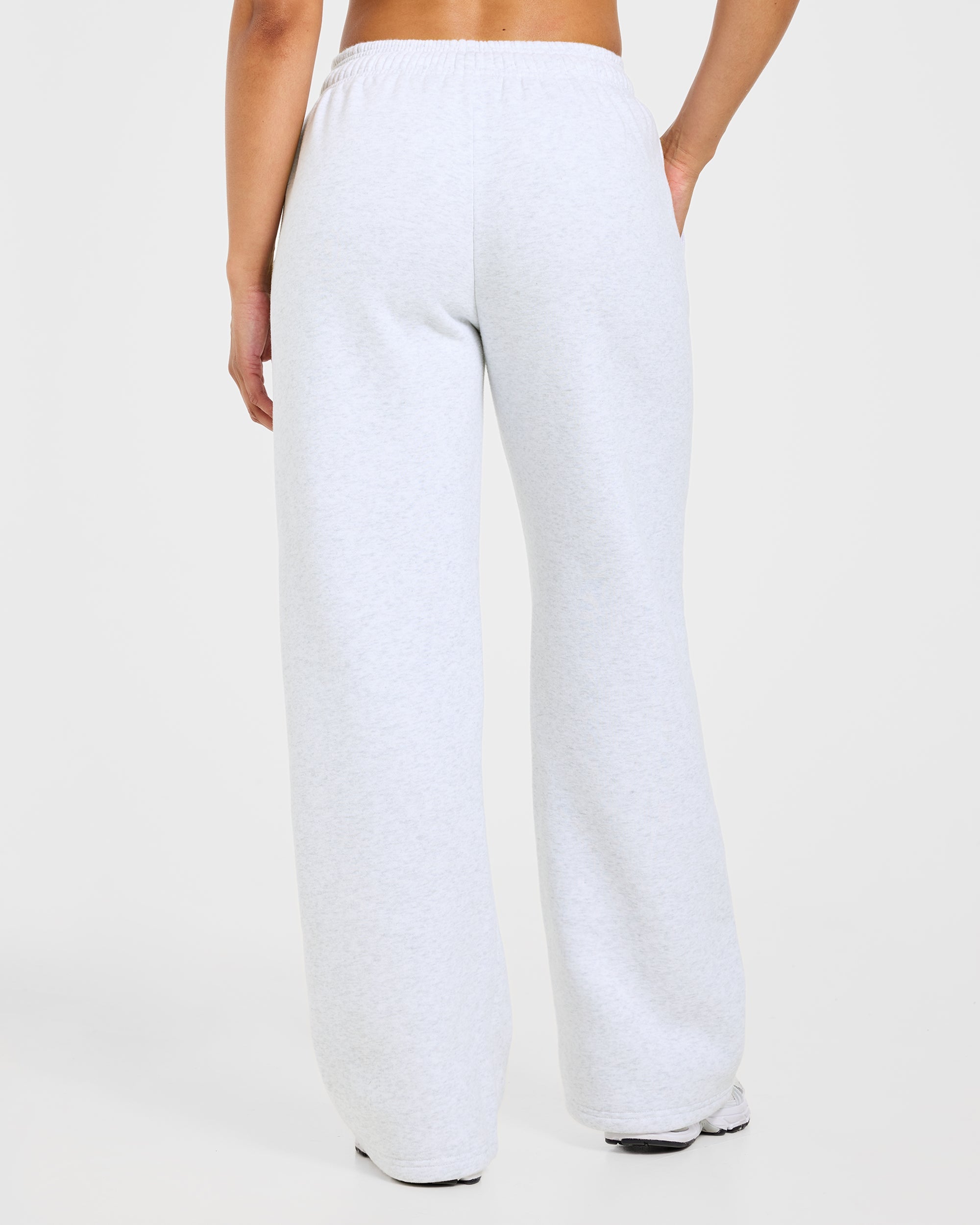 Sports Society Oversized Straight Leg Joggers - Heather Grijs