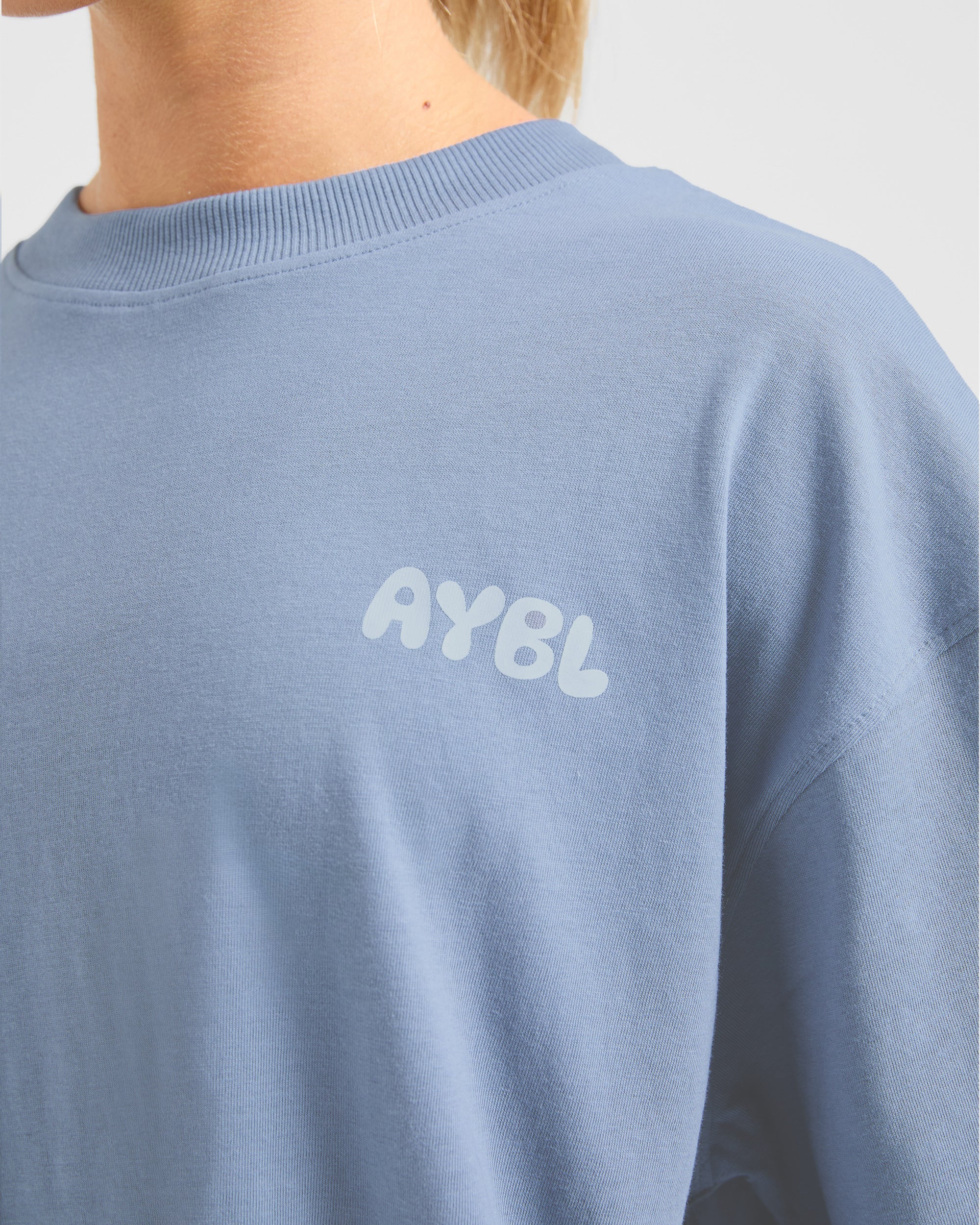 Mind Over Matter V2 Oversized T Shirt - Blauw
