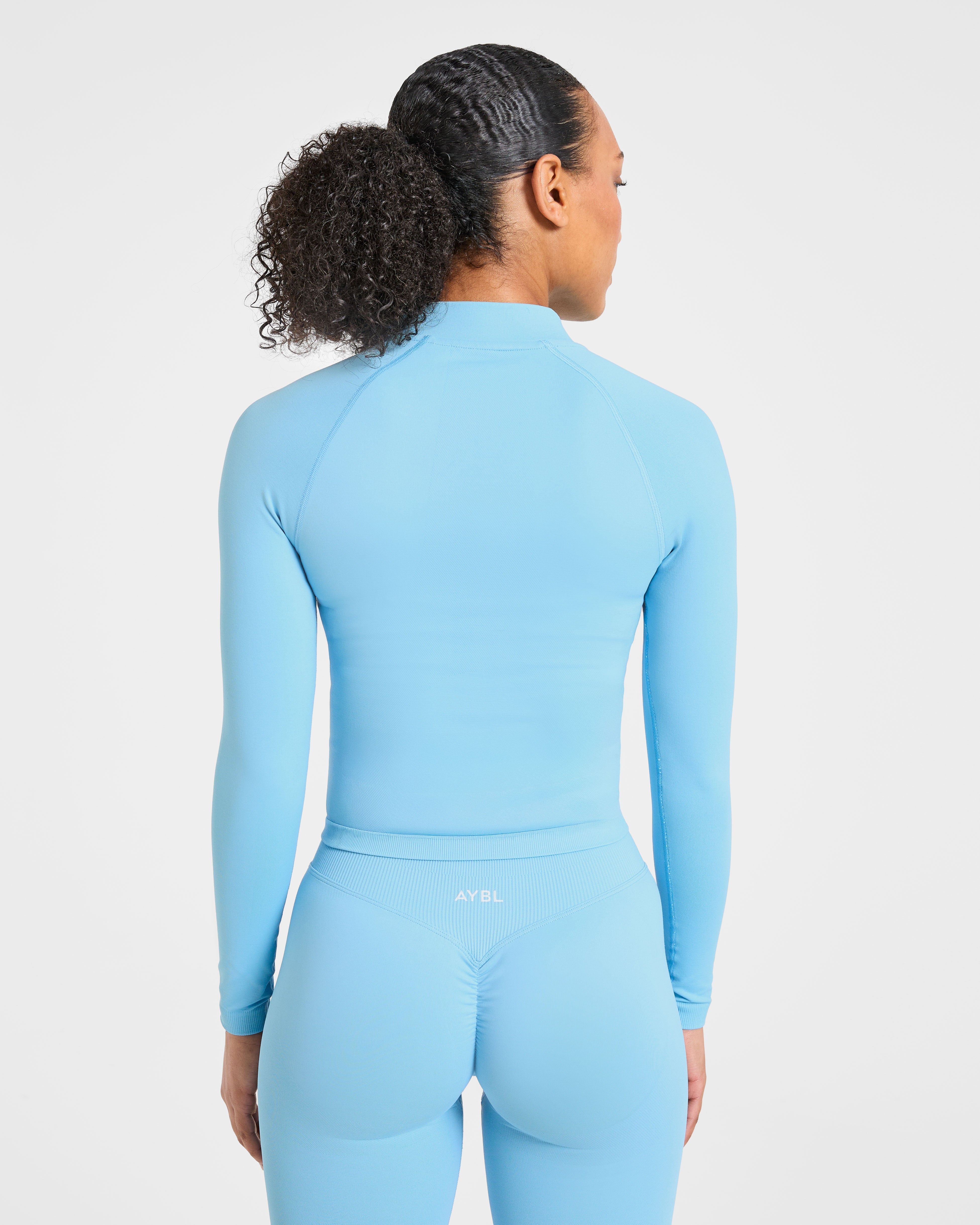 Enhance Seamless Jacket - Powder Blauw