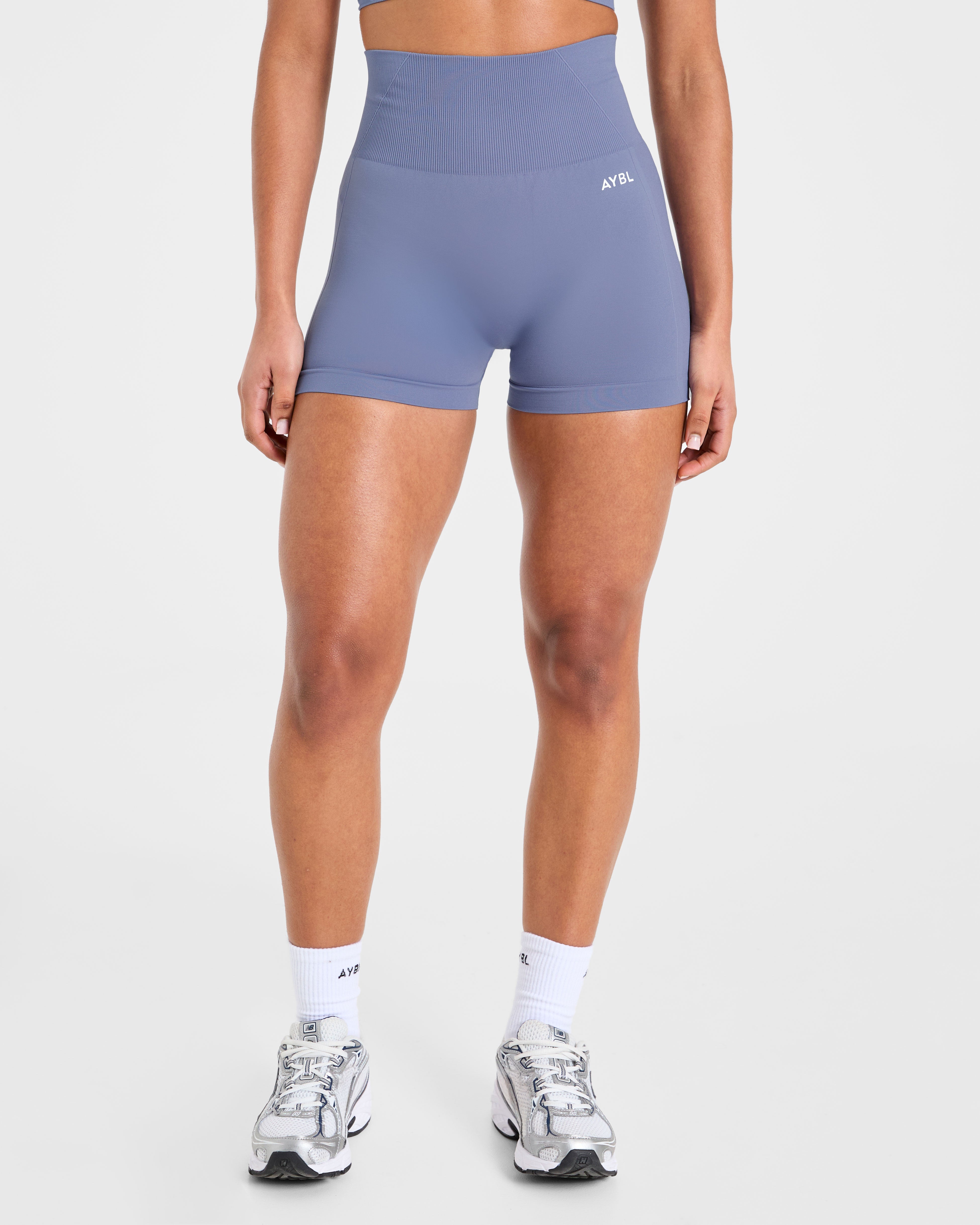 Empower Seamless Shorts - Slate Blauw