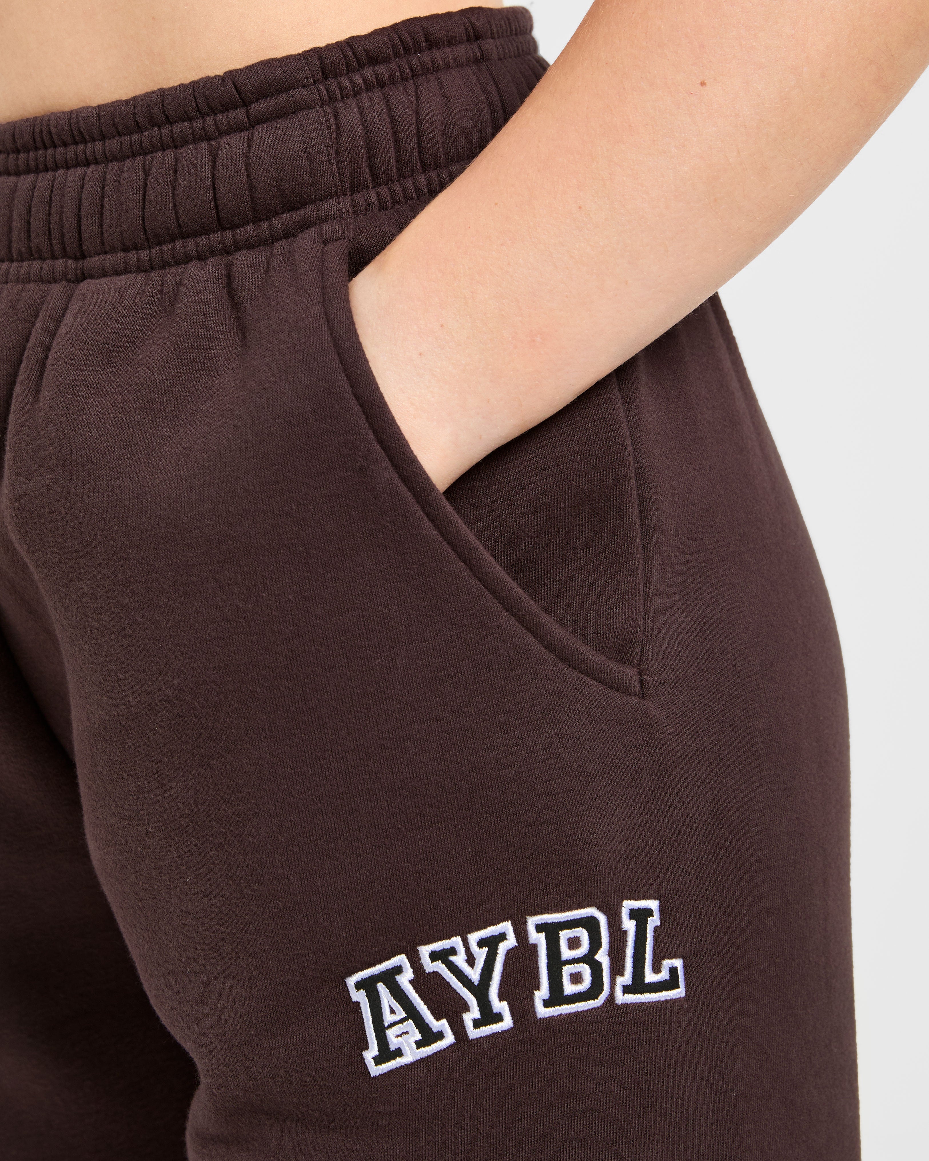 Varsity 2.0 Oversized Straight Leg Joggers - Cocoa Bruin