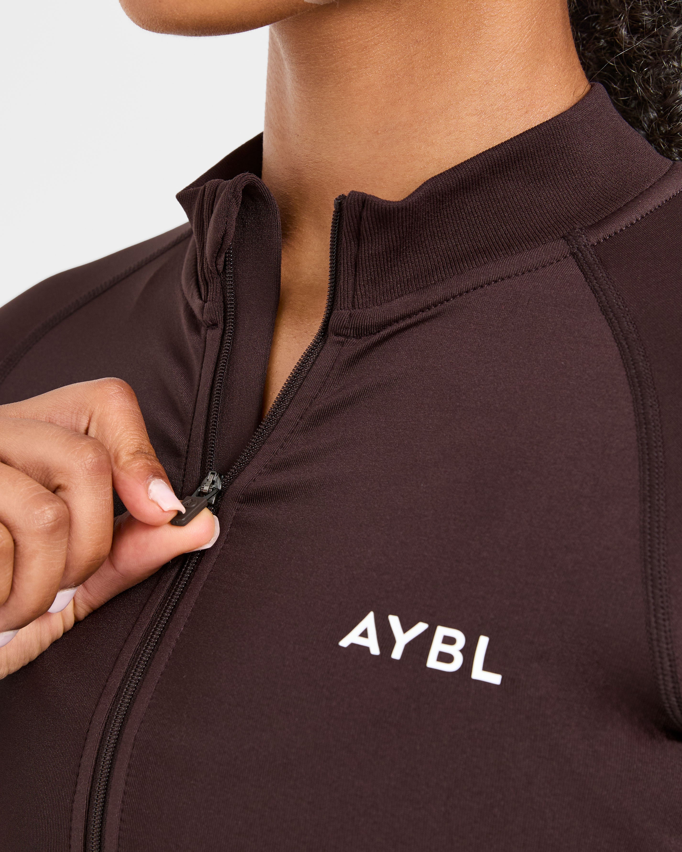 Empower Seamless Full Zip Jacket - Cocoa Bruin