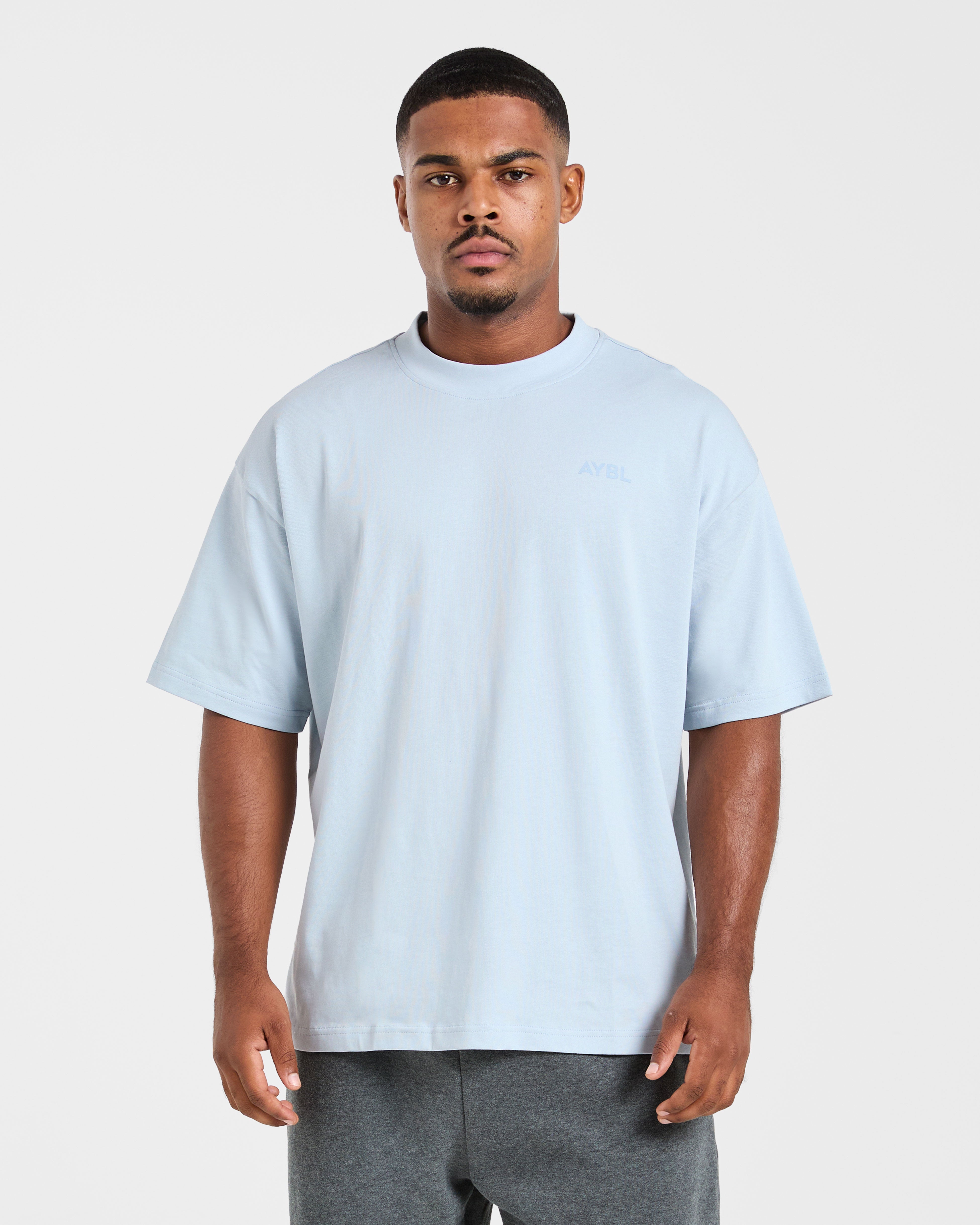Essential Oversized T Shirt - Light Blauw
