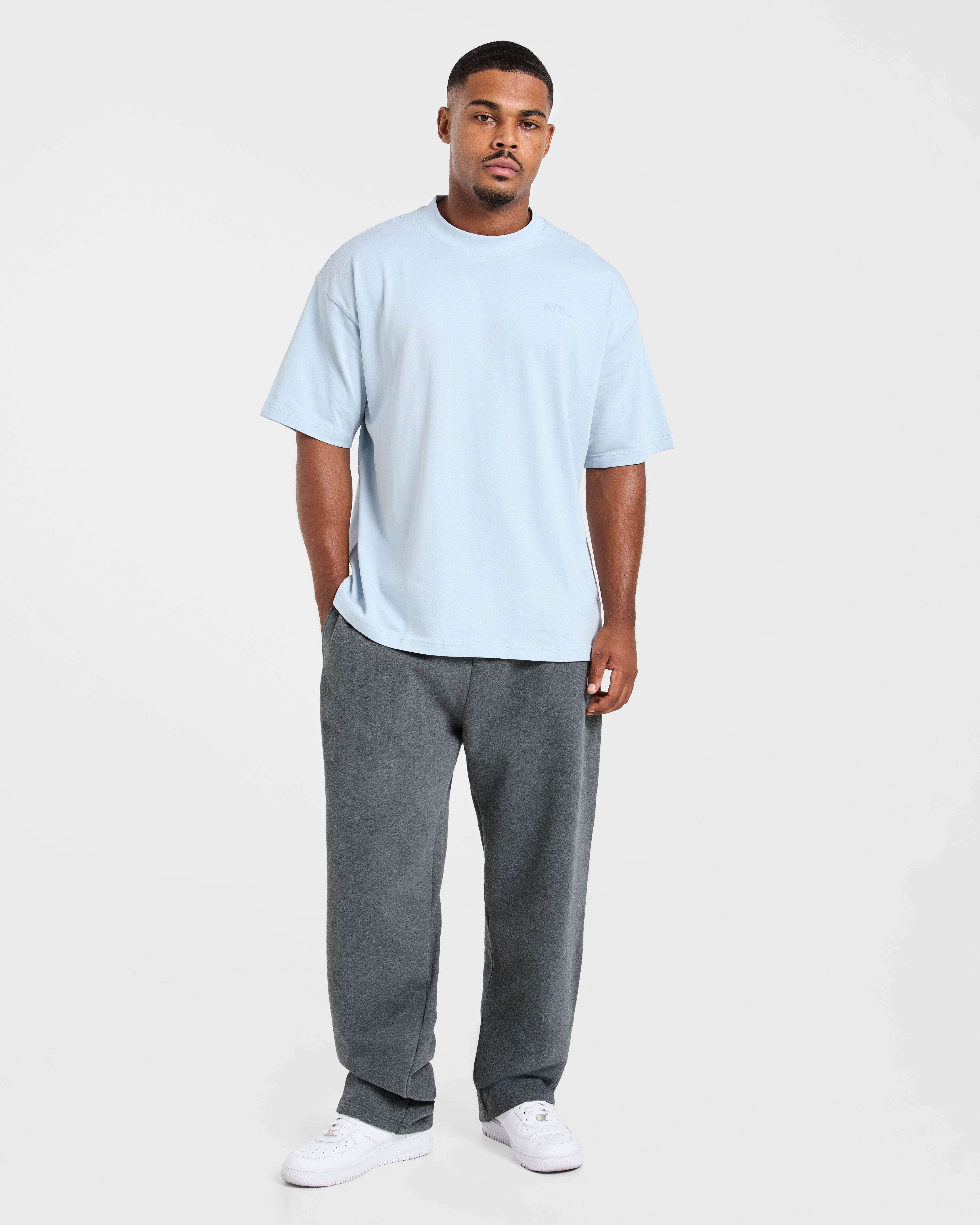 Essential Oversized T Shirt - Light Blauw