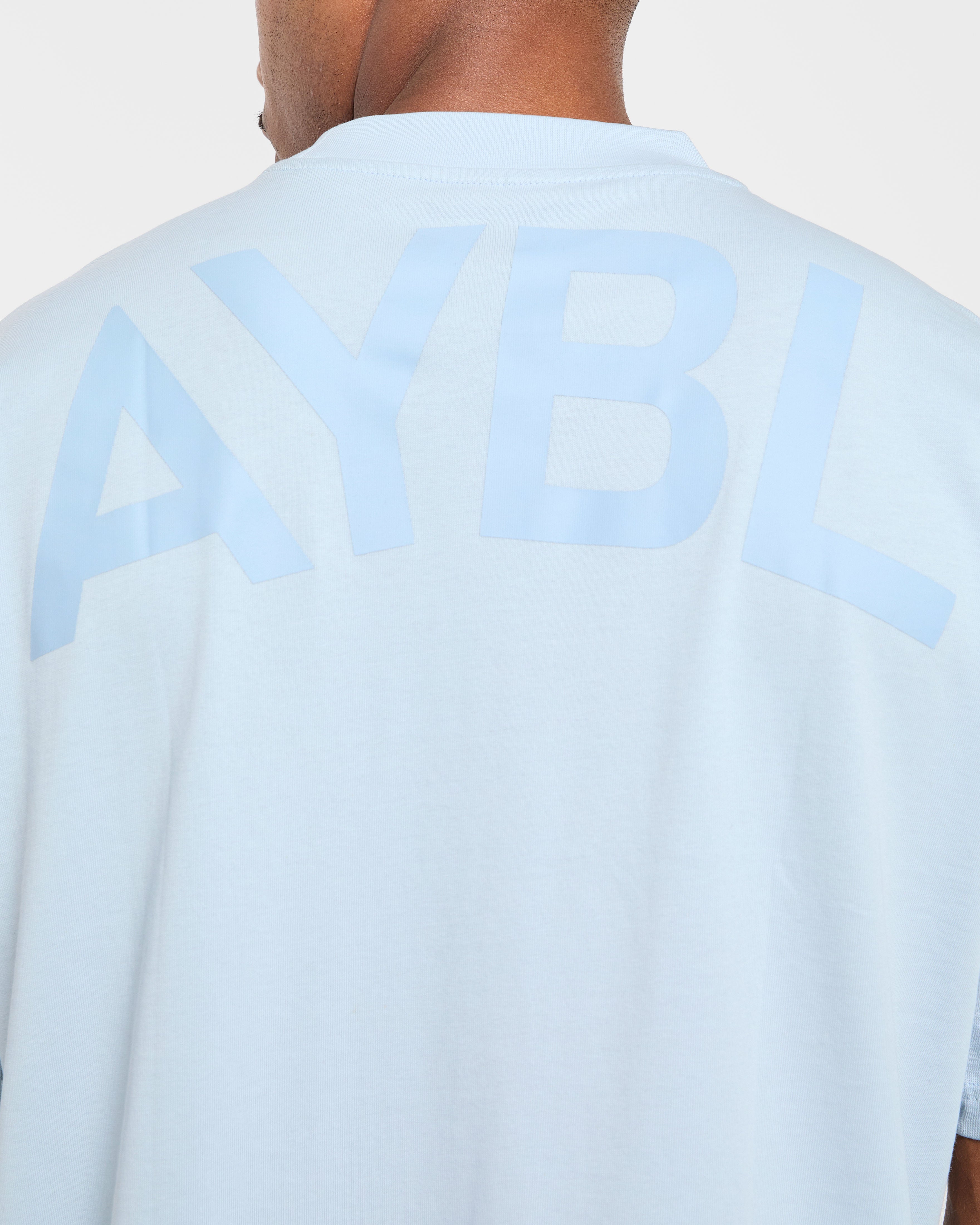 Essential Oversized T Shirt - Light Blauw