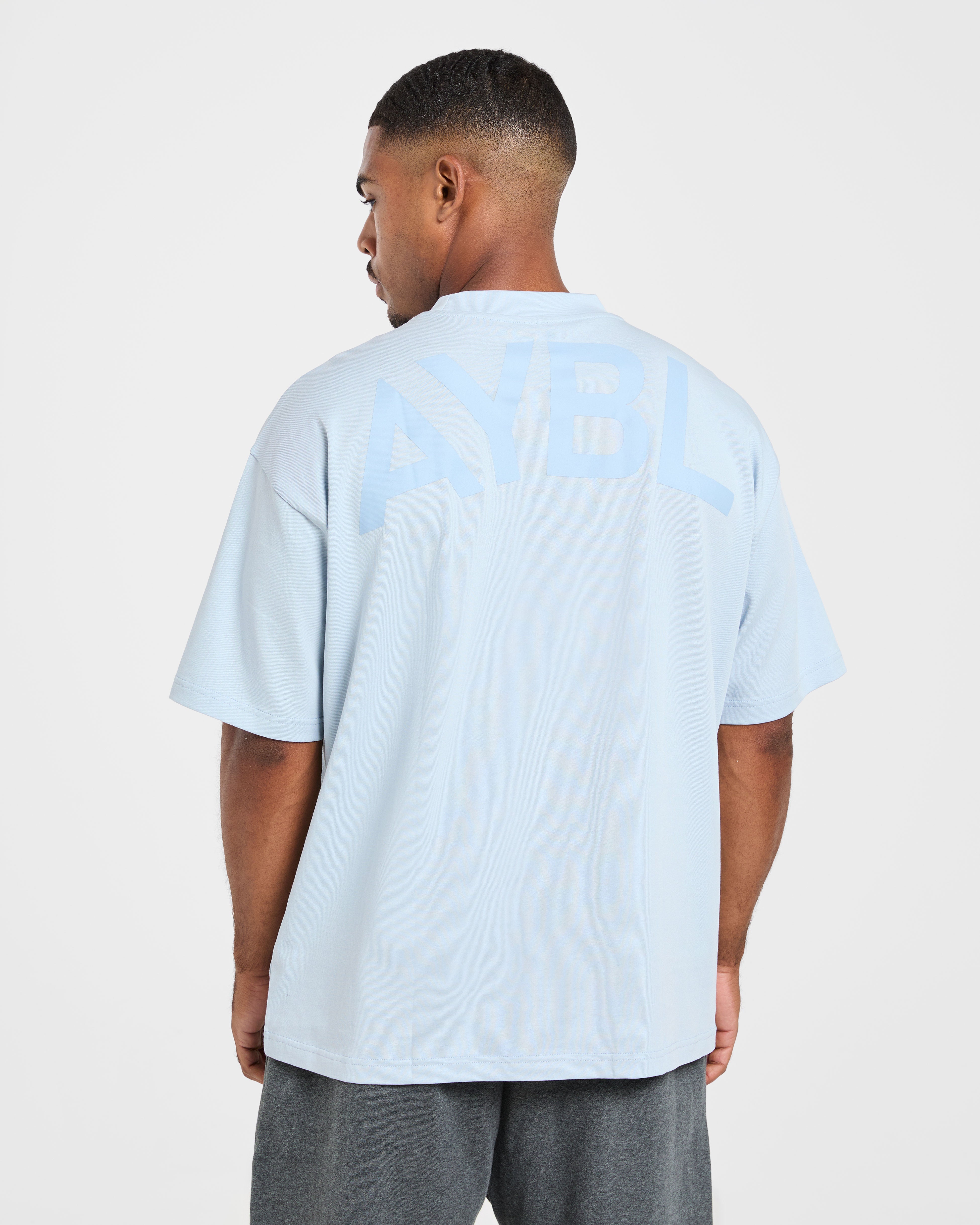Essential Oversized T Shirt - Light Blauw