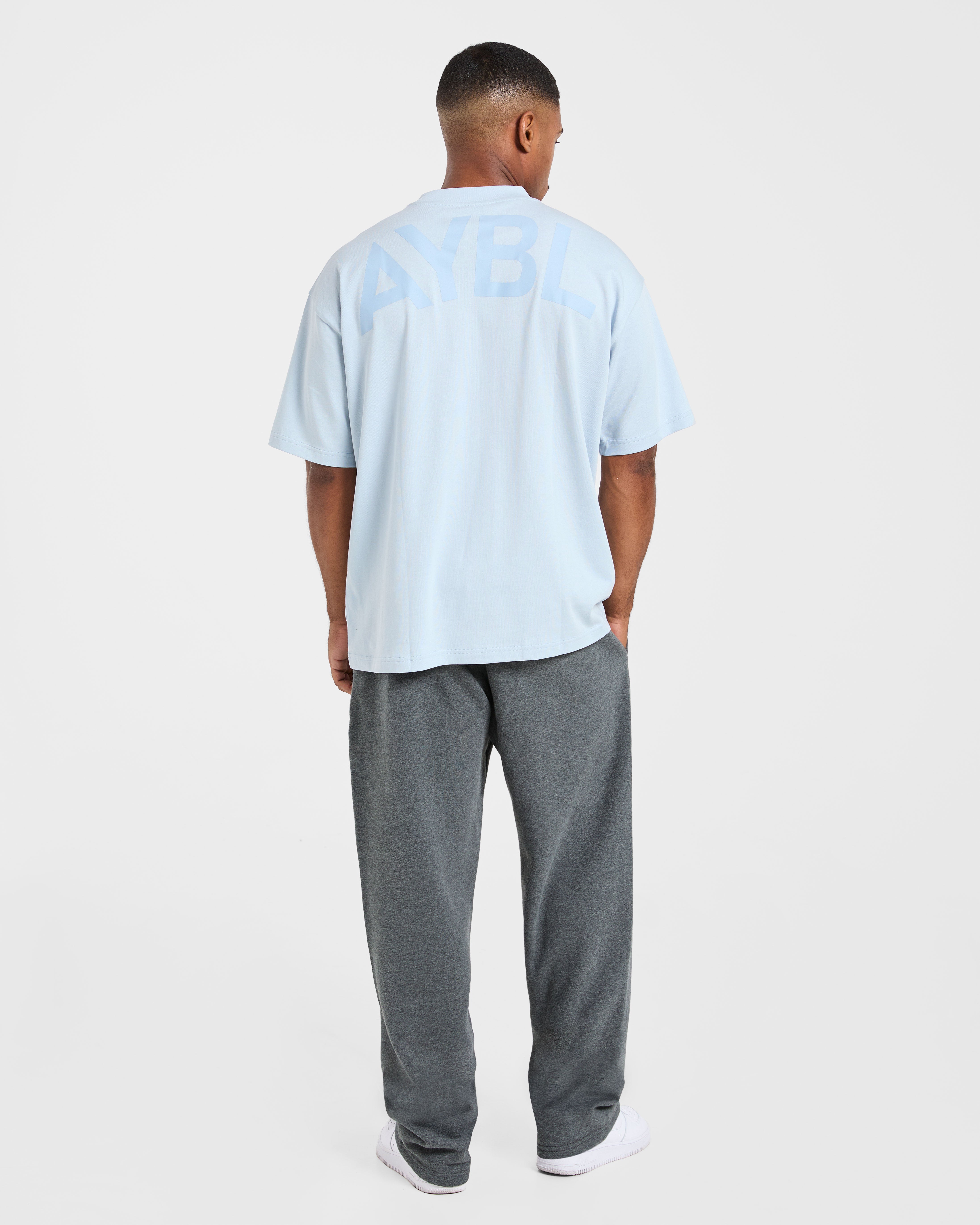 Essential Oversized T Shirt - Light Blauw