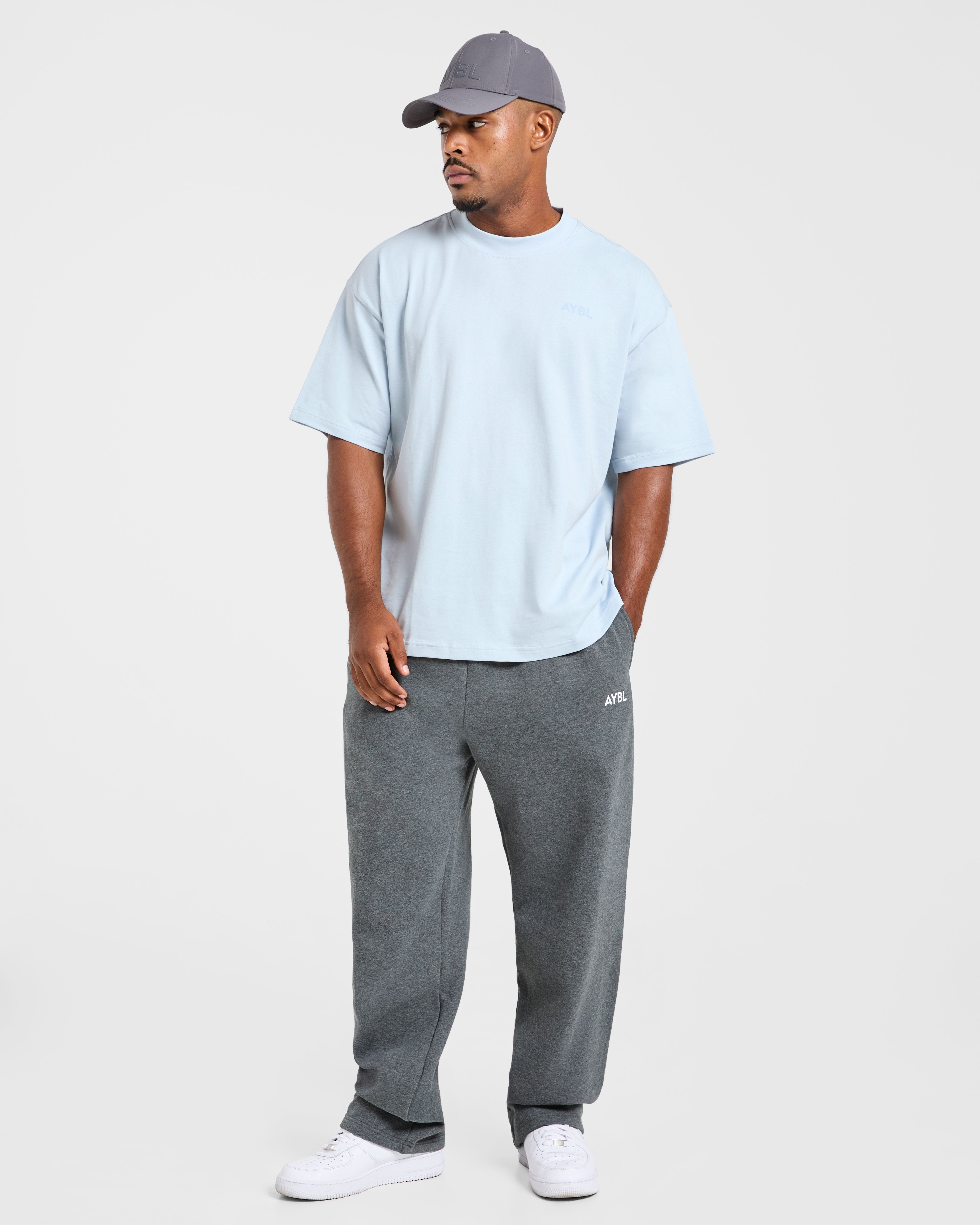 Essential Oversized T Shirt - Light Blauw