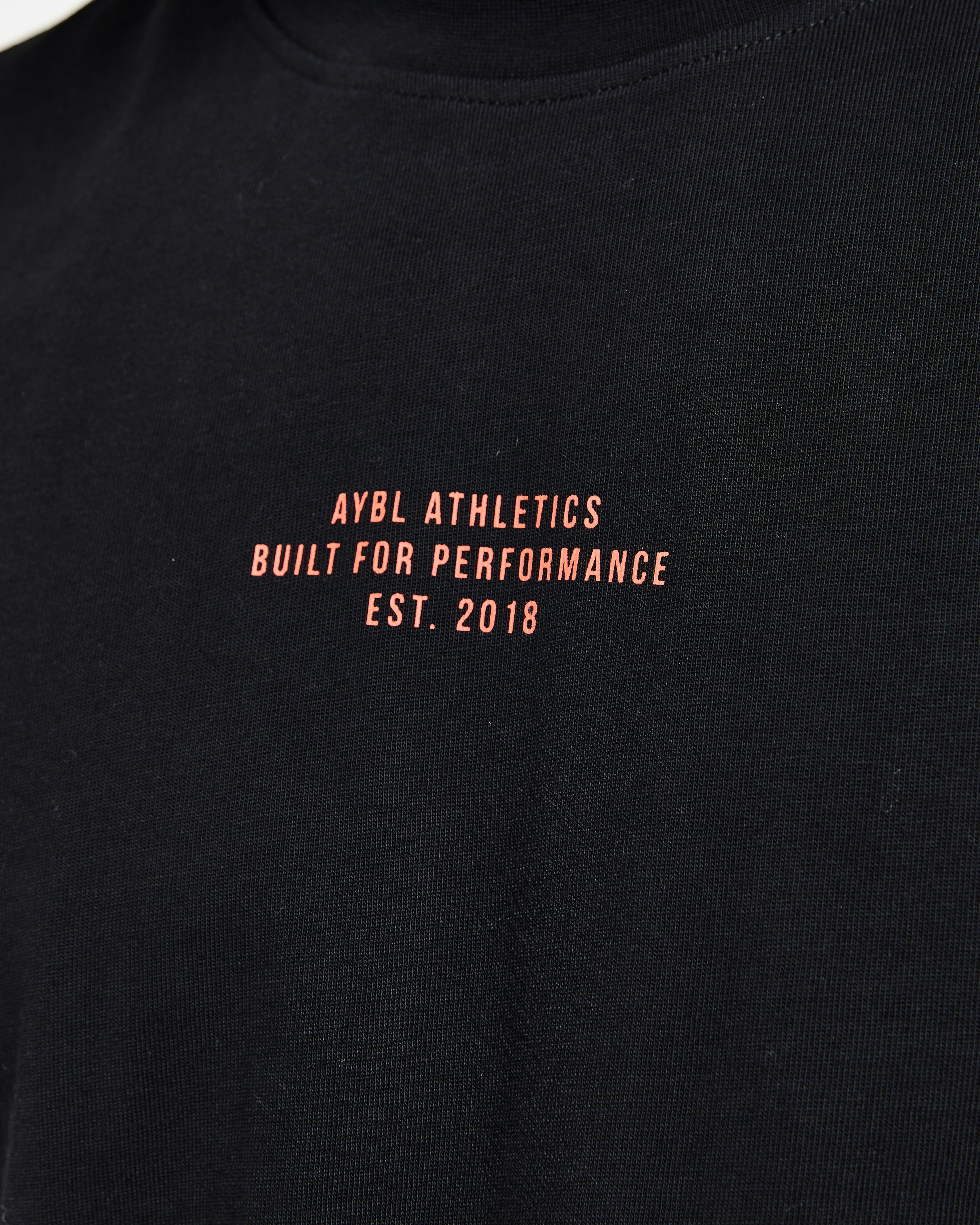 Athletics Performance T Shirt - Zwart/Oranje