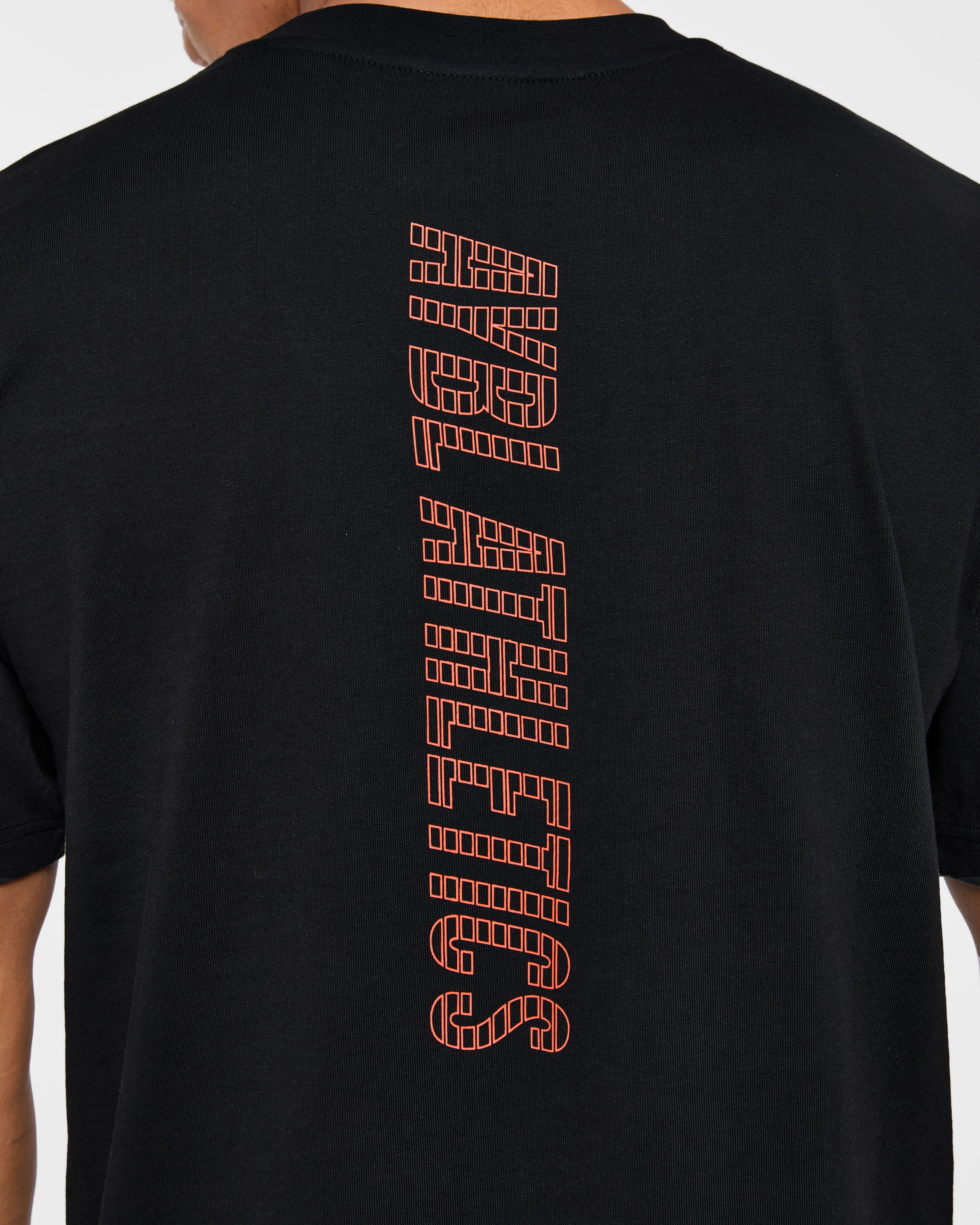 Athletics Performance T Shirt - Zwart/Oranje