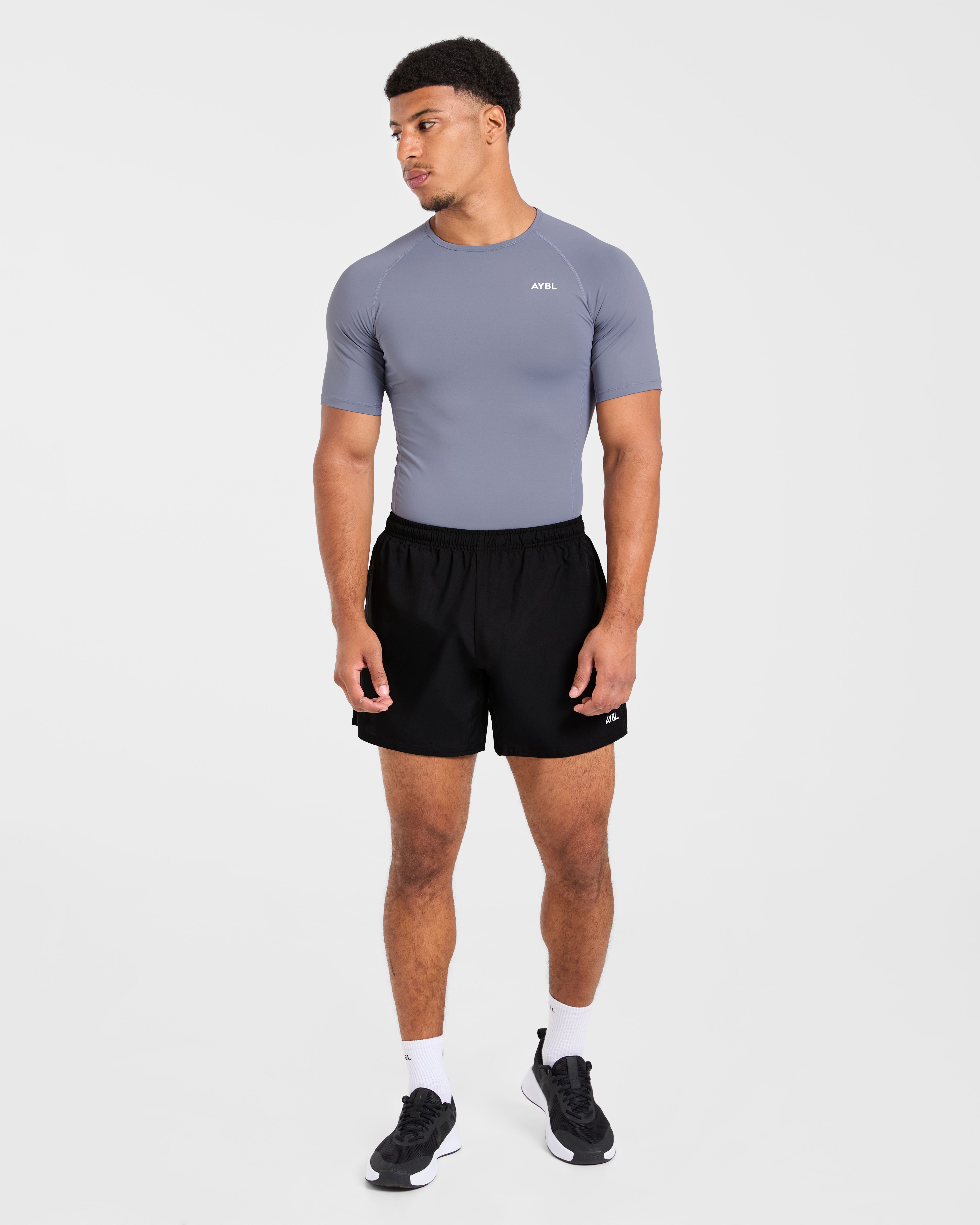 Compression T Shirt - Slate Grijs