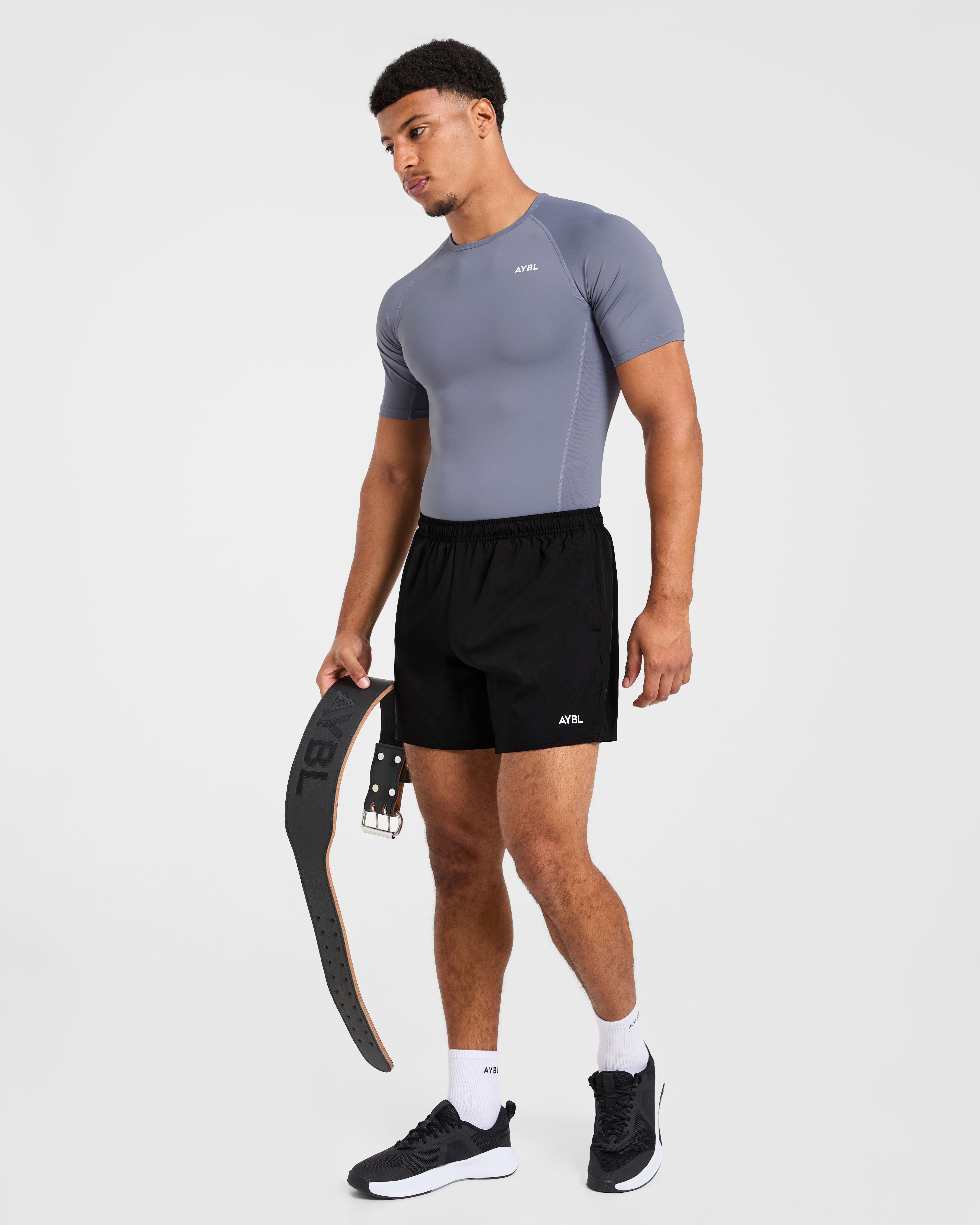 Compression T Shirt - Slate Grijs