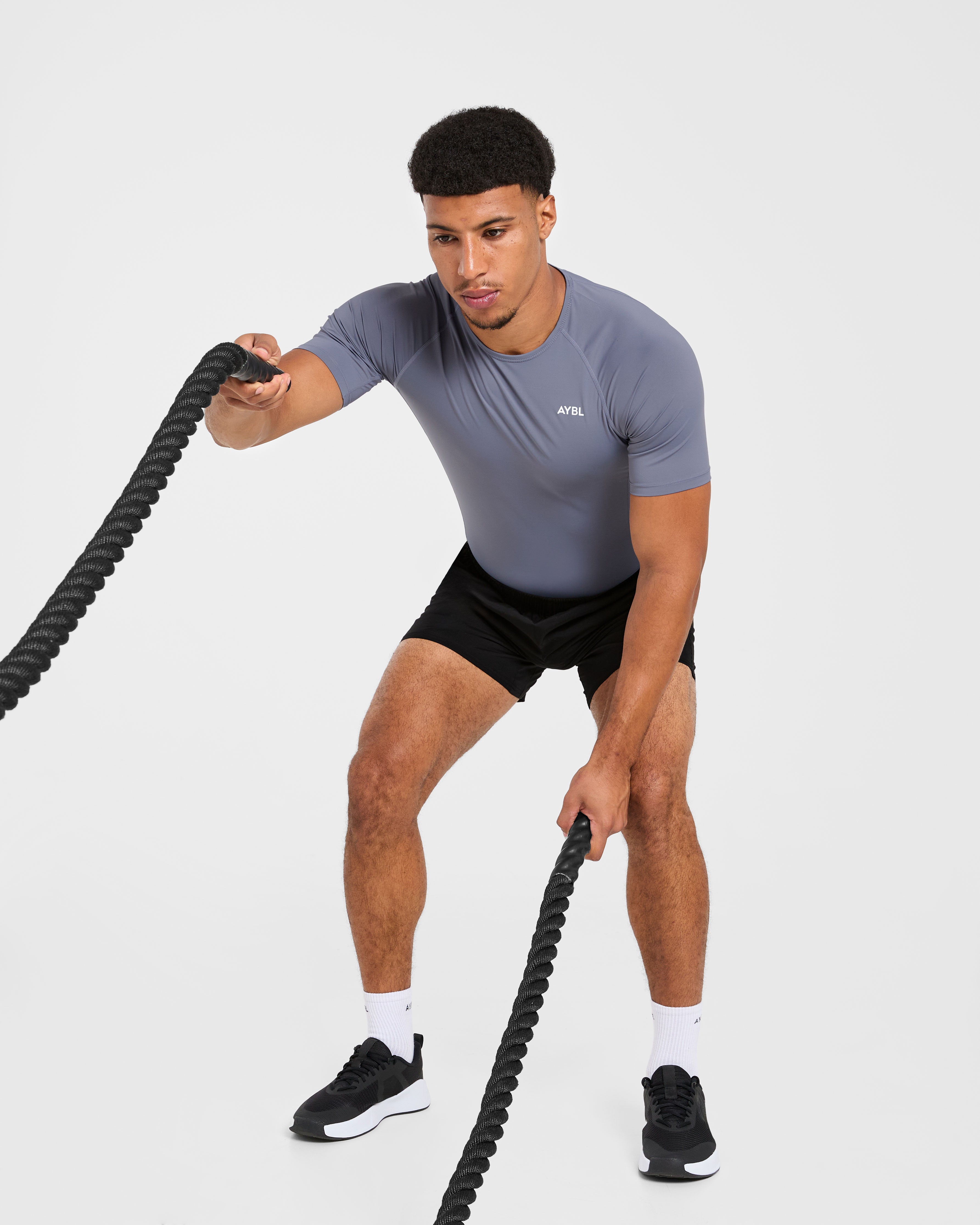 Compression T Shirt - Slate Grijs