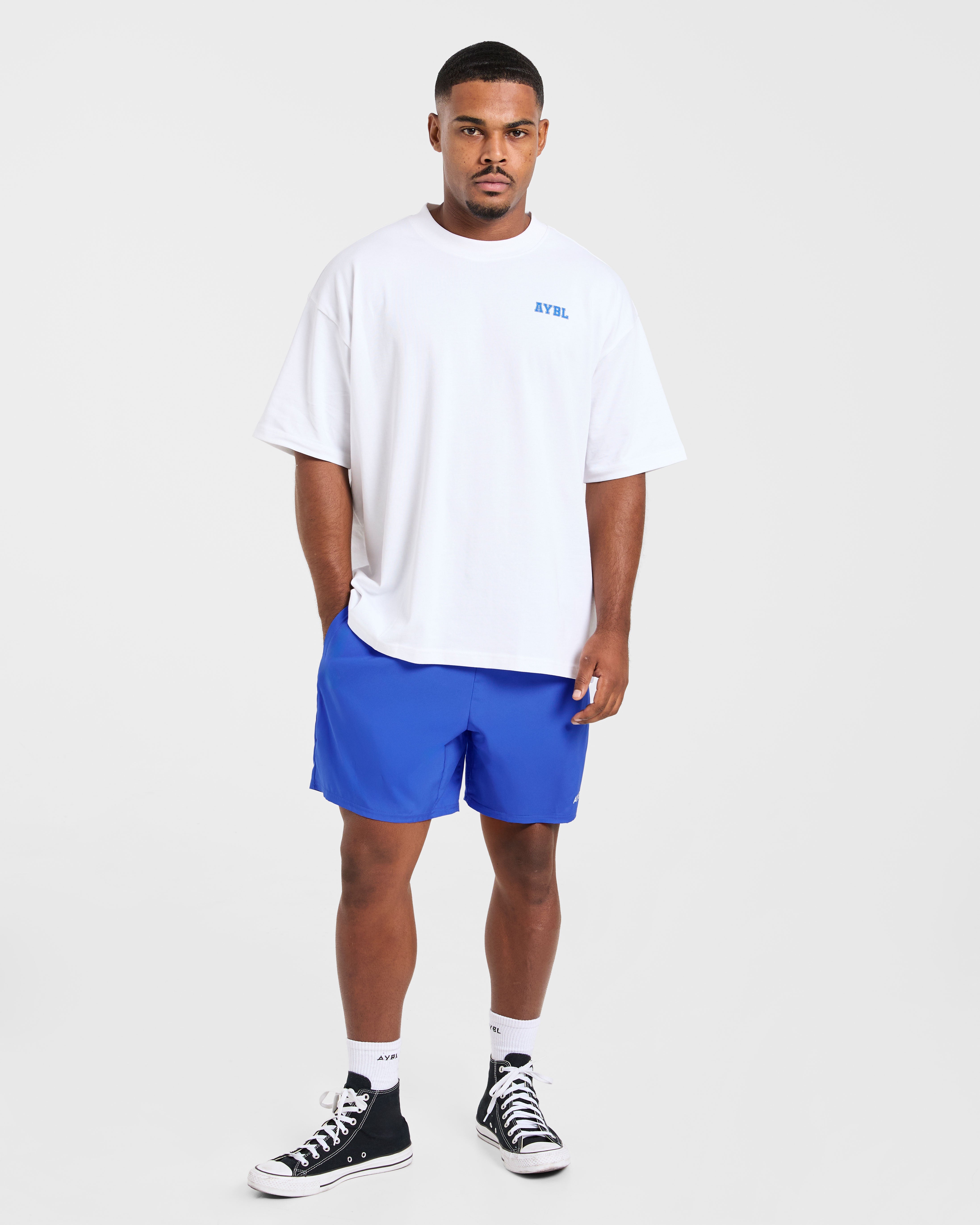 Power In Motion Oversized T Shirt - Wit