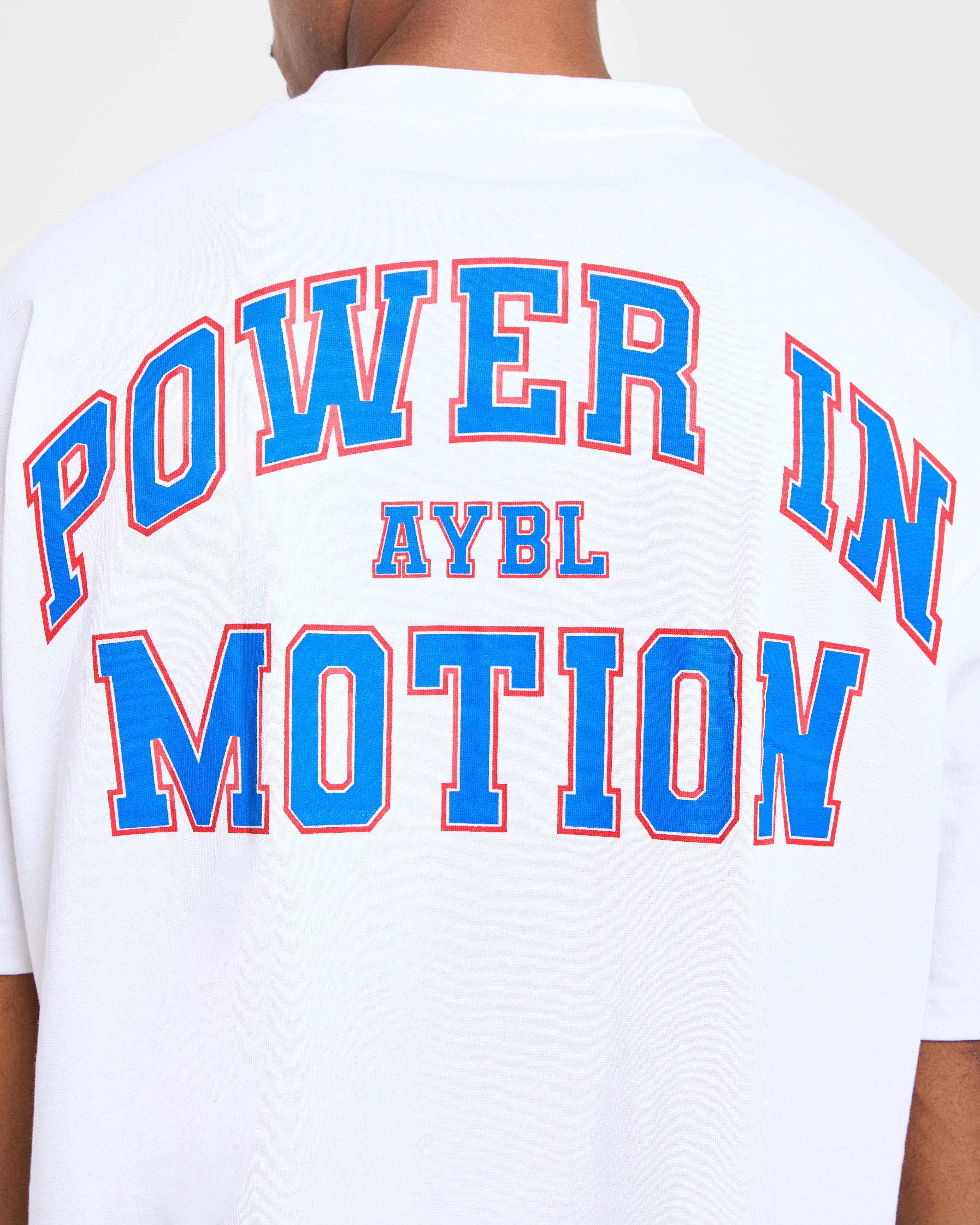 Power In Motion Oversized T Shirt - Wit