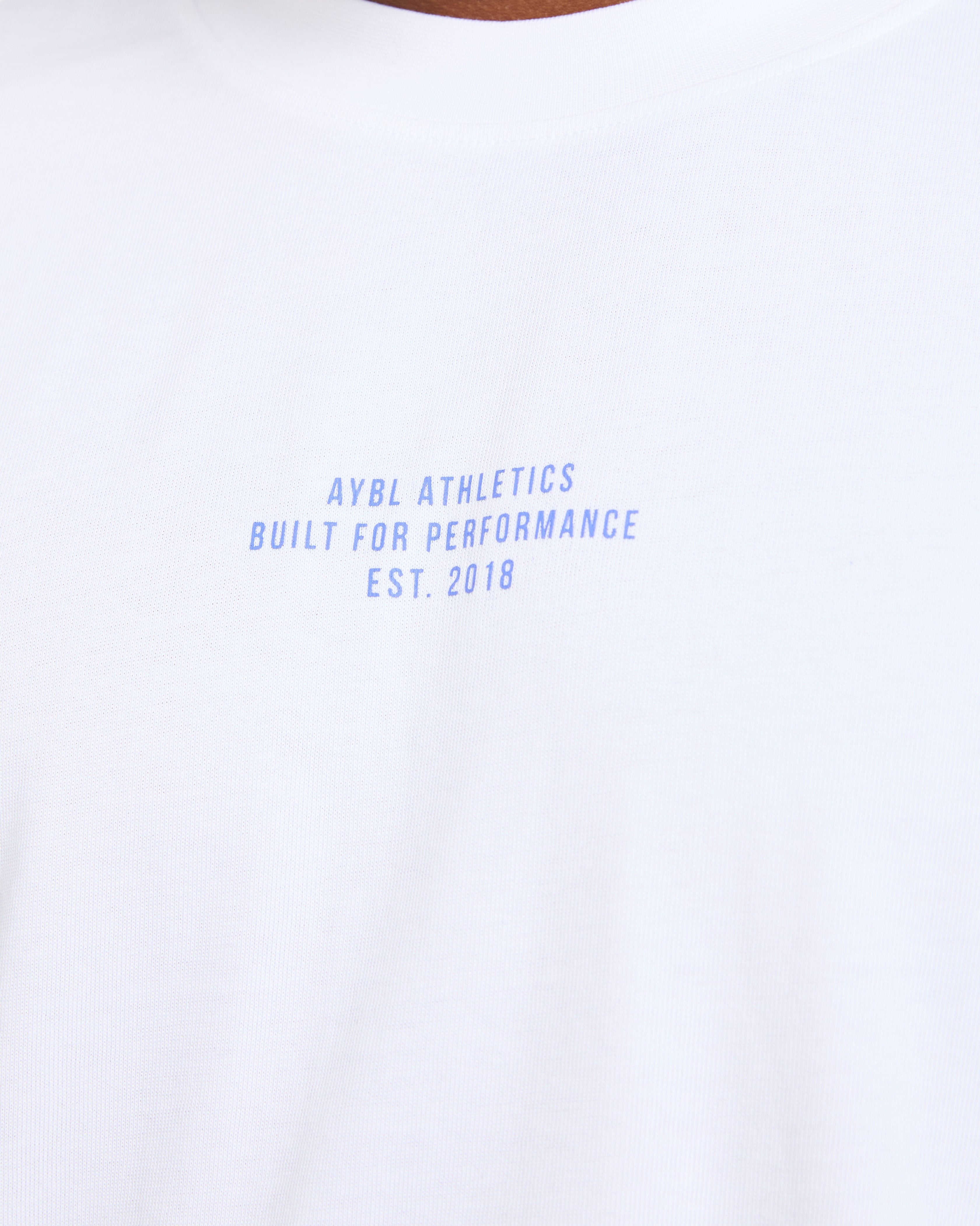 Athletics Performance T Shirt - Wit/Blauw