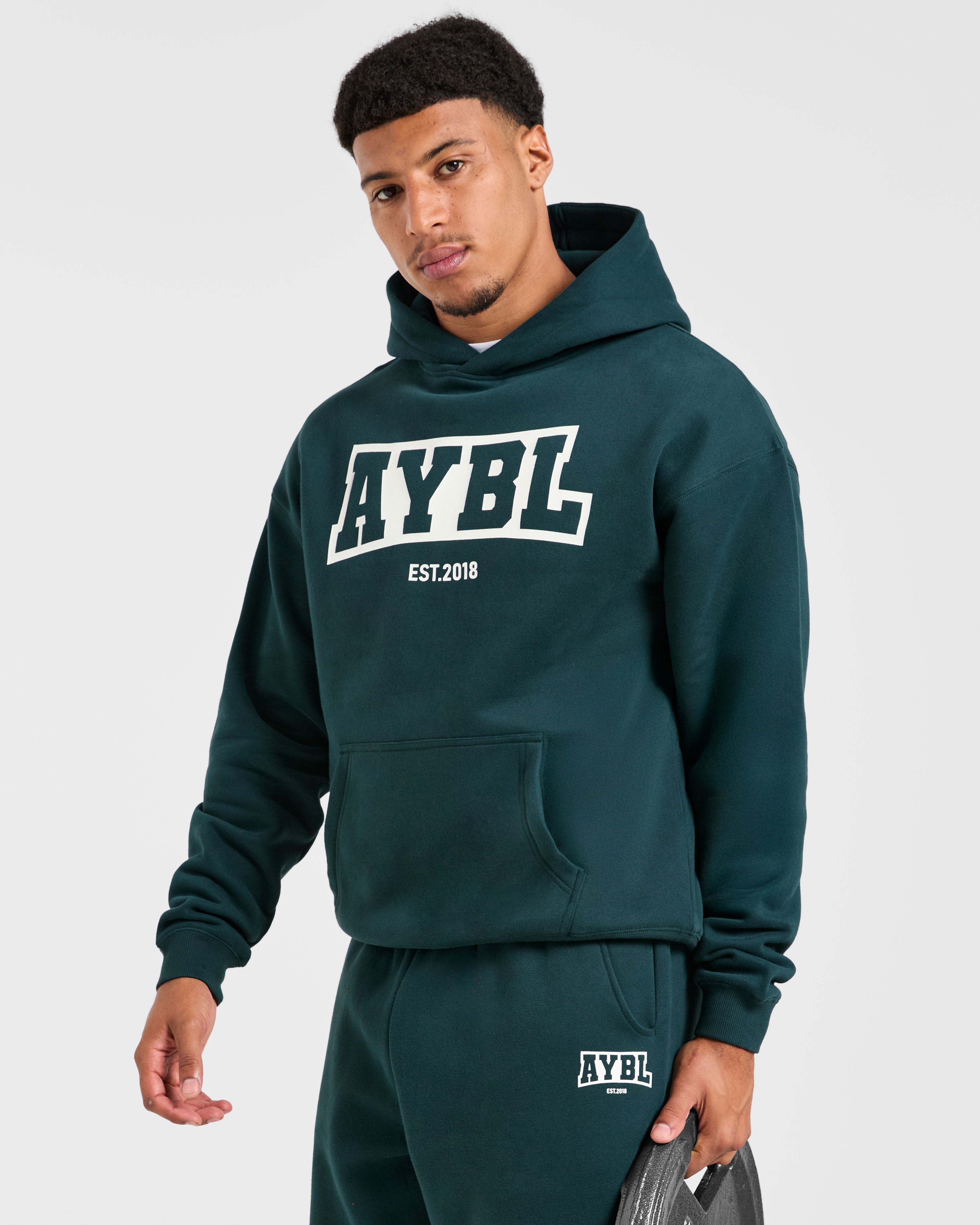 Academy Oversized Hoodie - Pine Groen