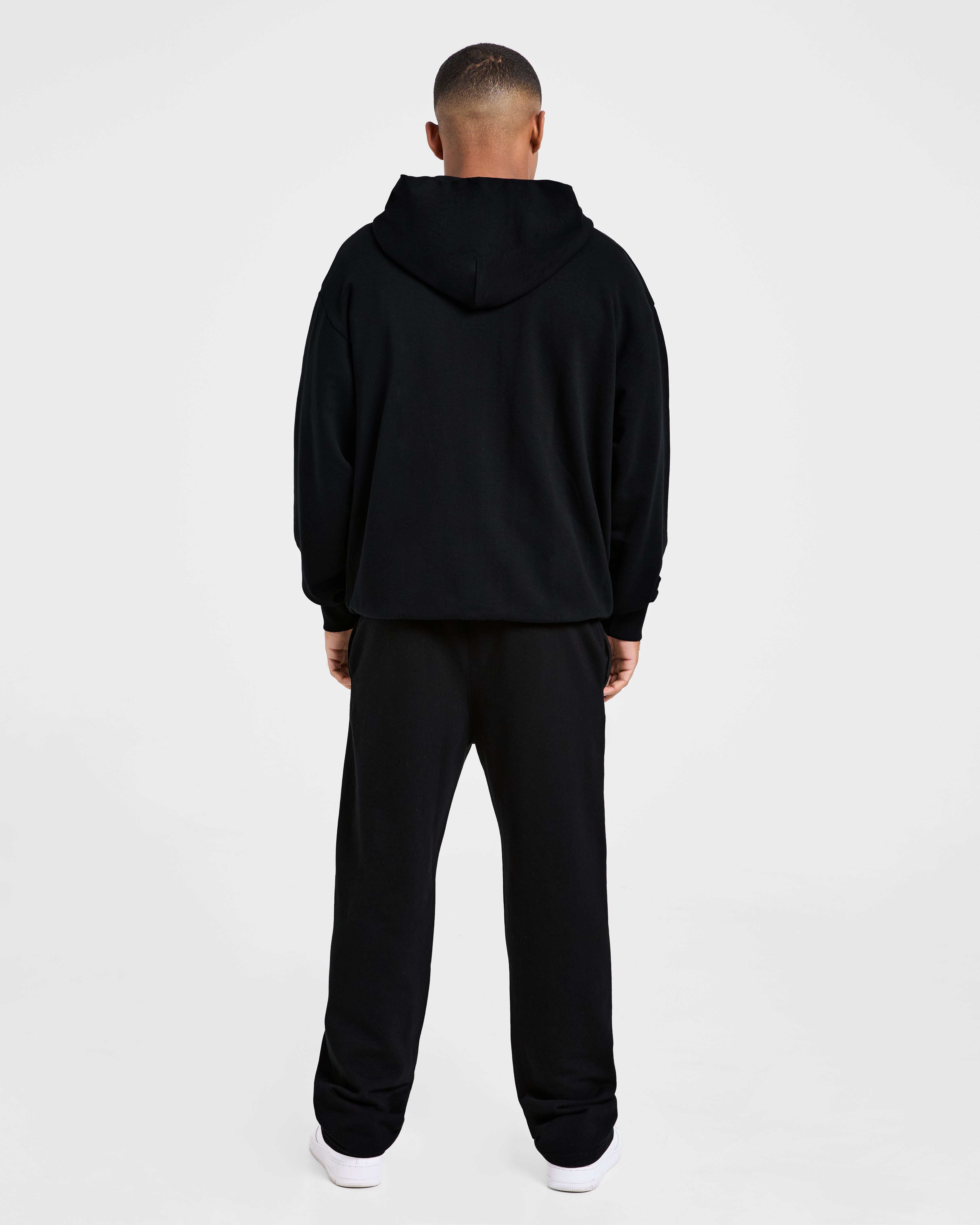 Craft Oversized Zip Up Hoodie - Zwart