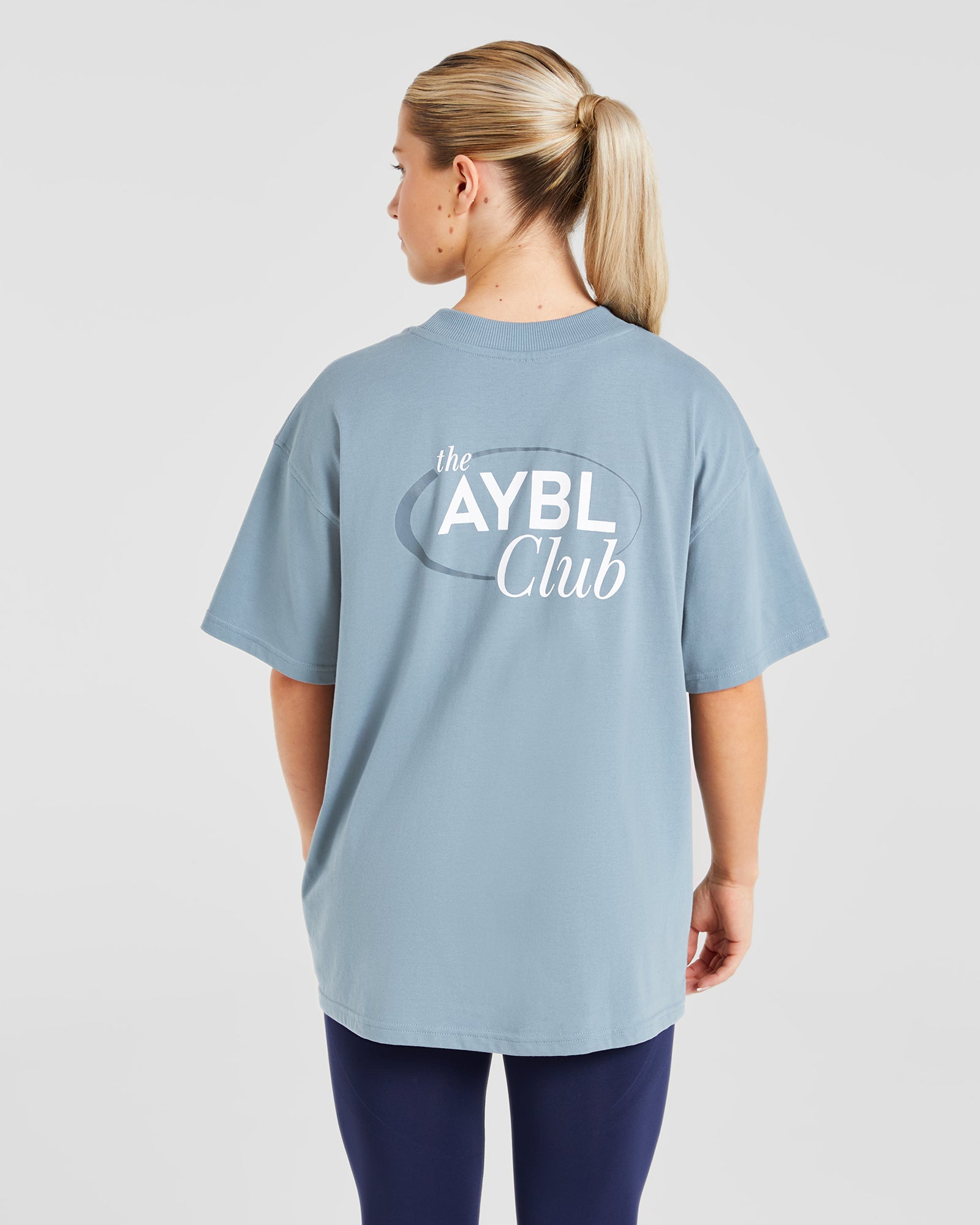 AYBL Club Oversized T Shirt - Vintage Blauw