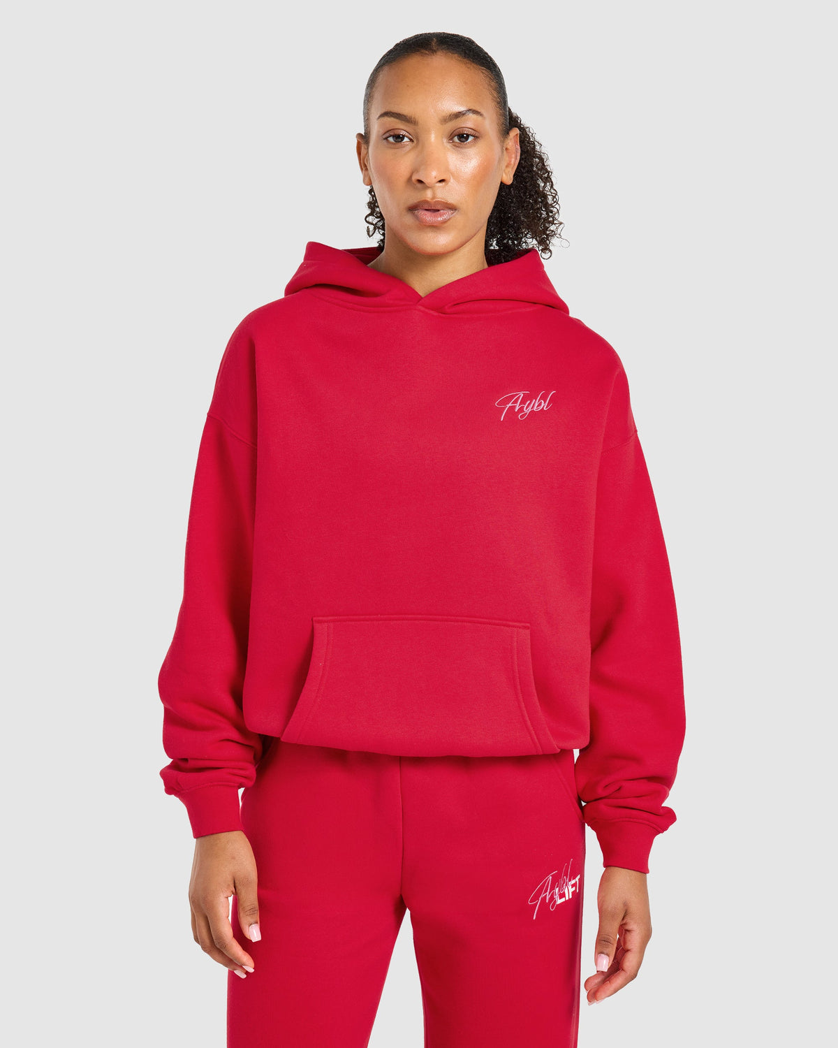Lift Graphic 2.0 Oversized Hoodie - Rood
