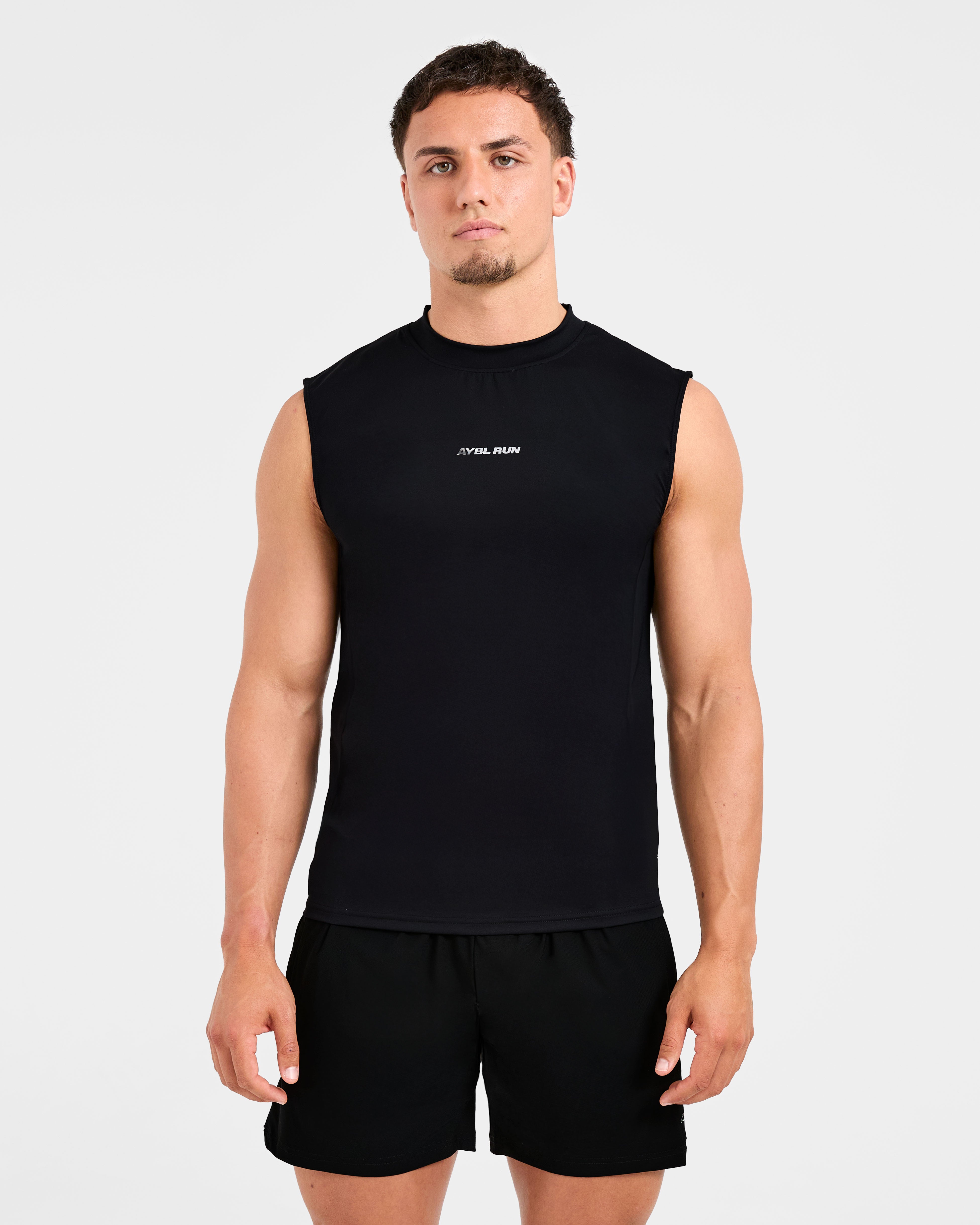Run Slim Tank - Zwart