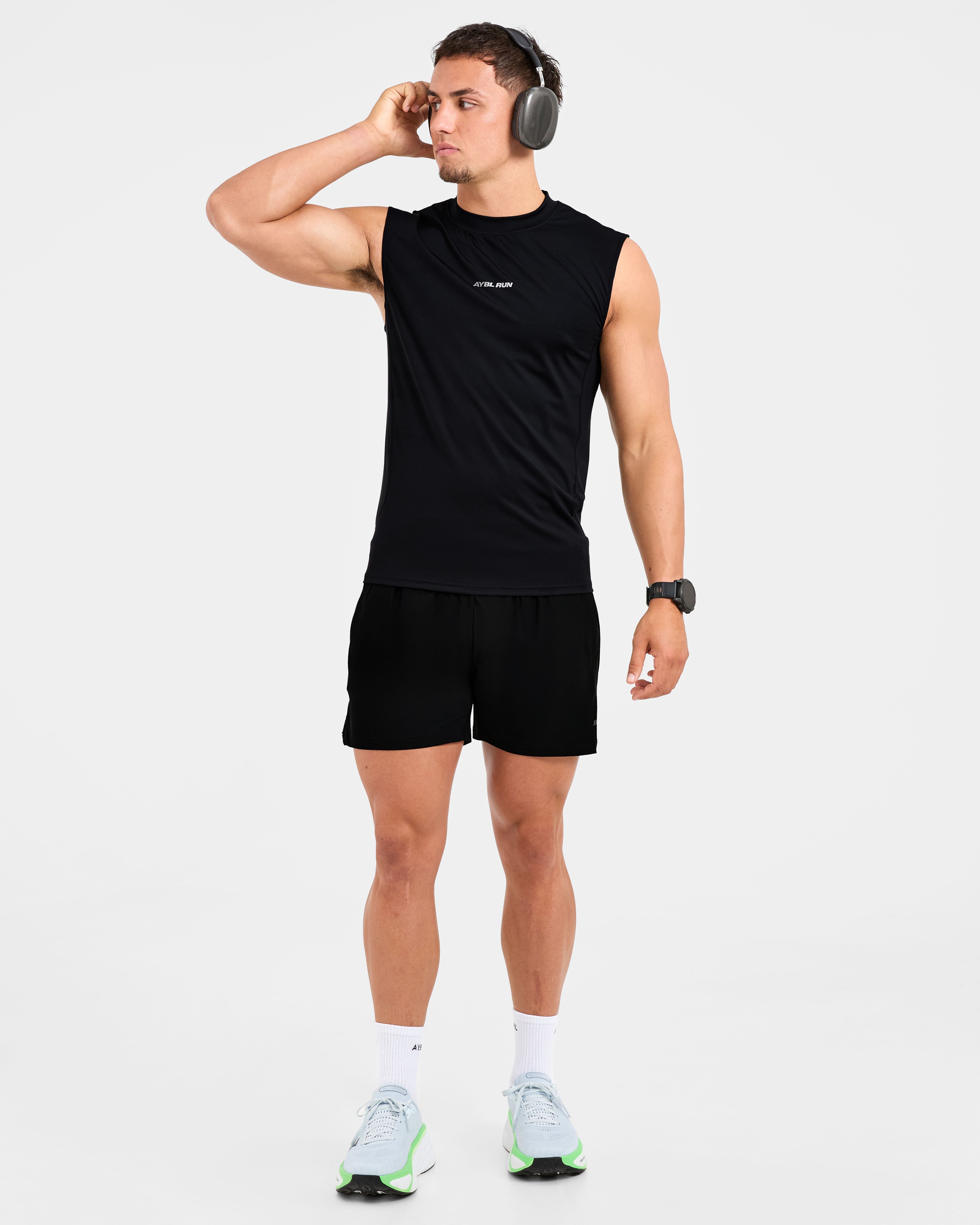 Run 5" Shorts - Zwart