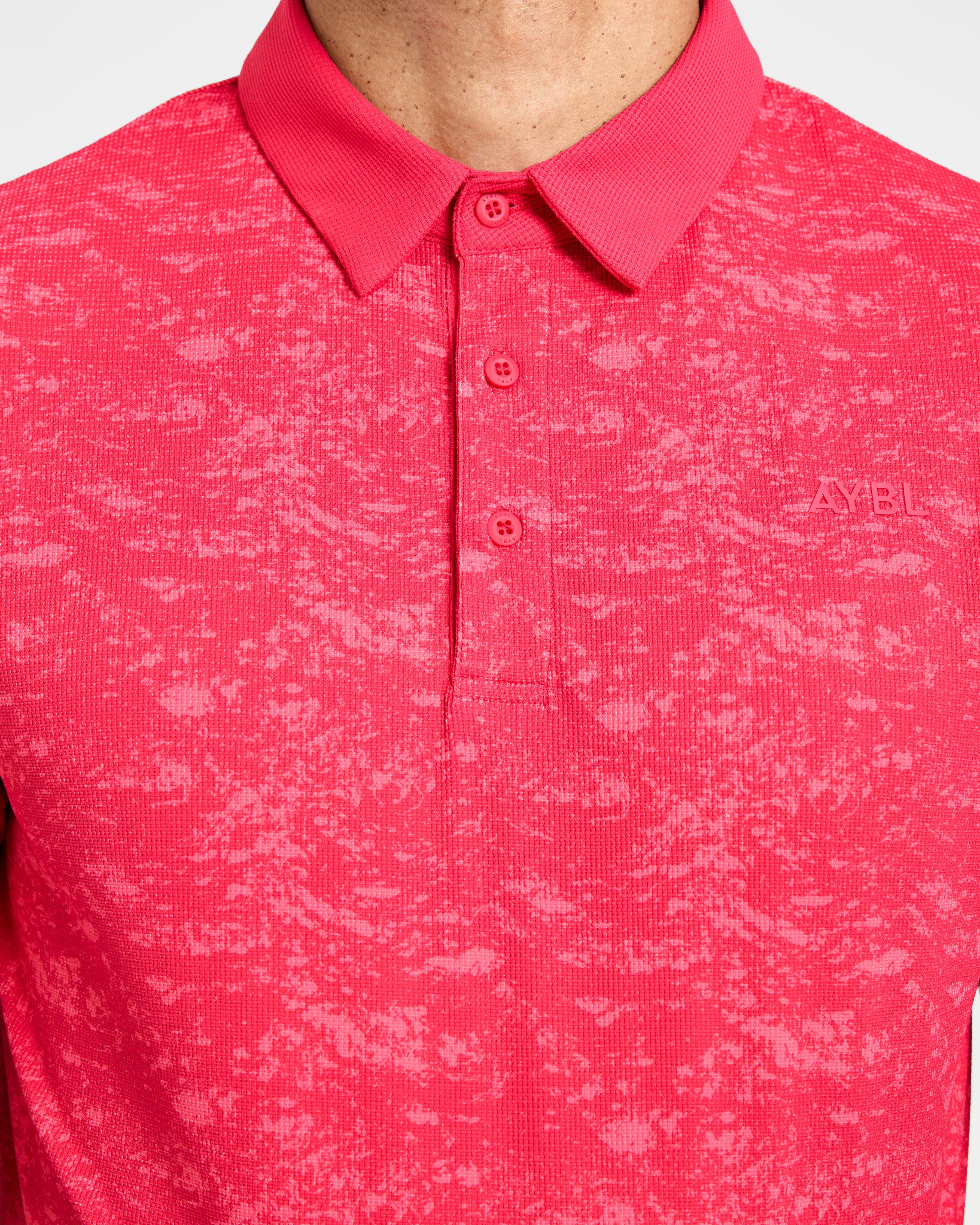 Precision Texture Polo - Summer Rood