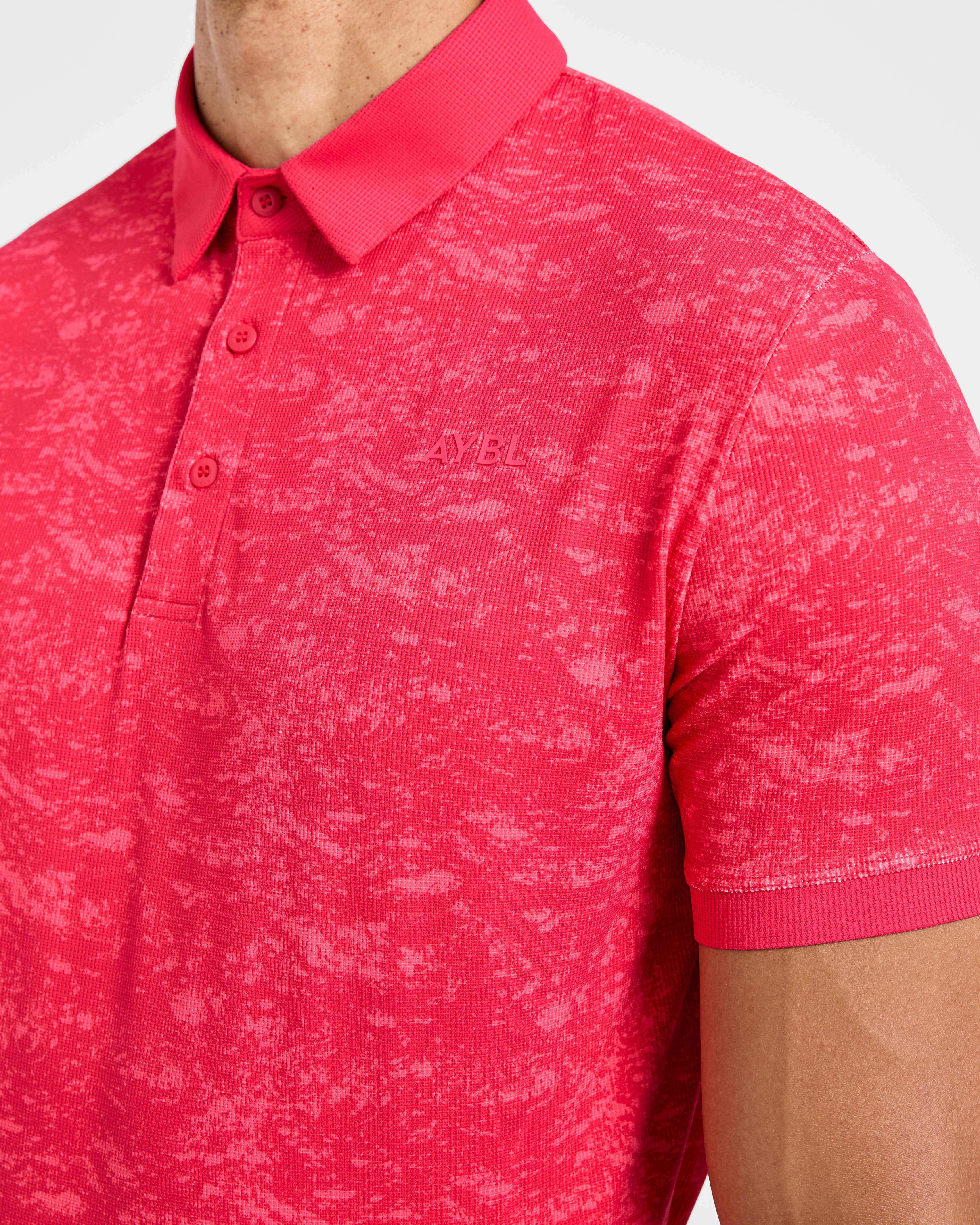 Precision Texture Polo - Summer Rood