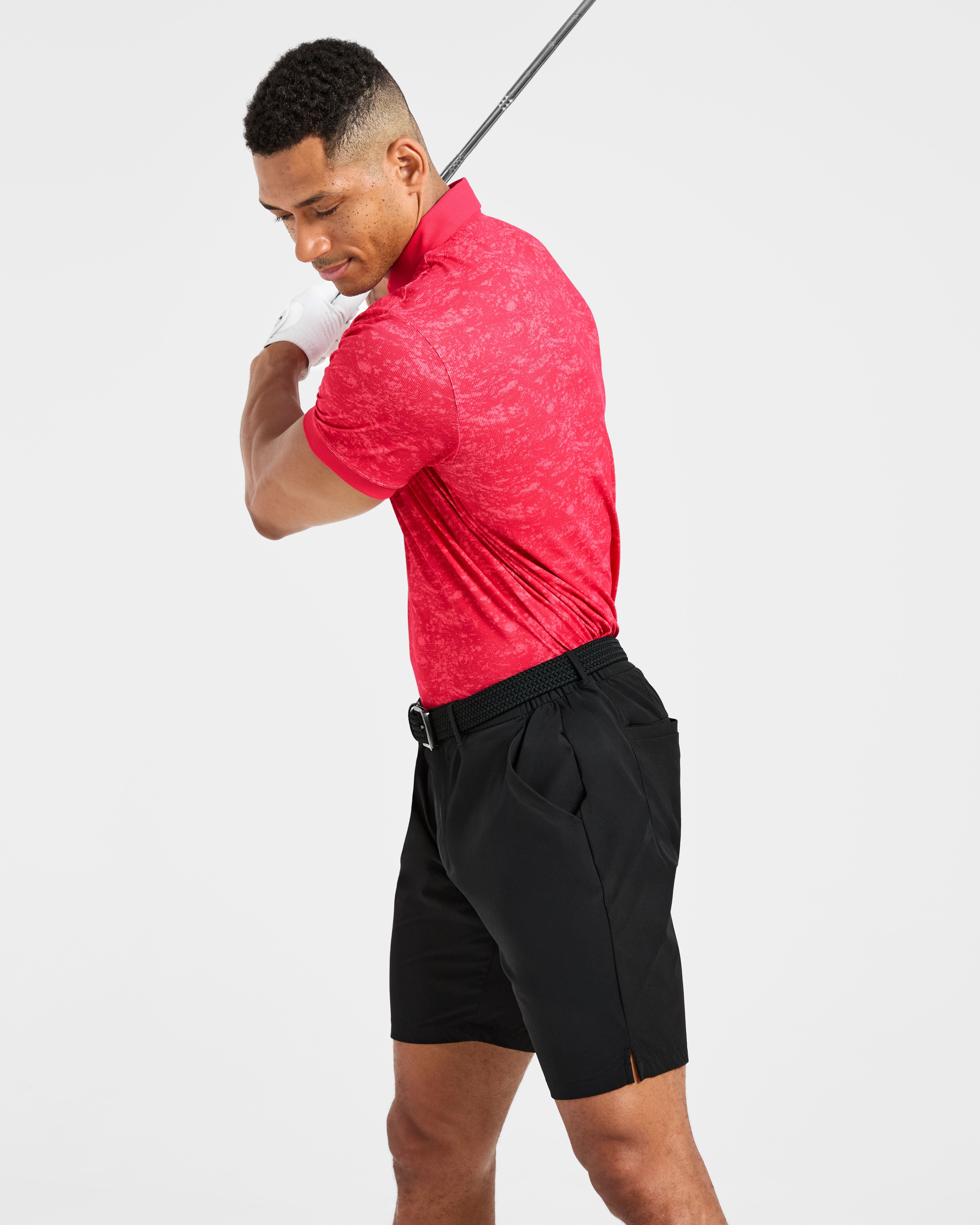 Precision Texture Polo - Summer Rood
