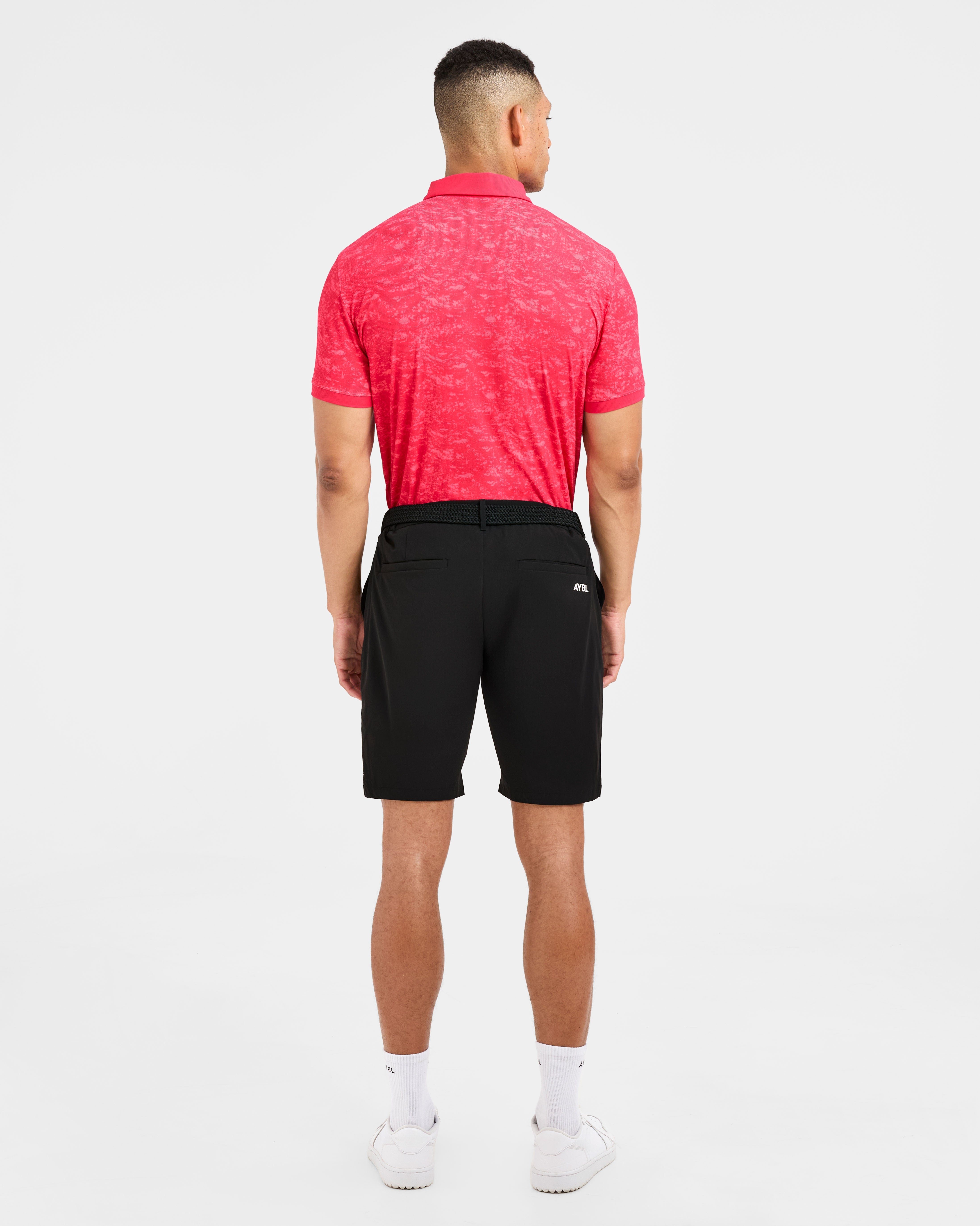 Precision Texture Polo - Summer Rood