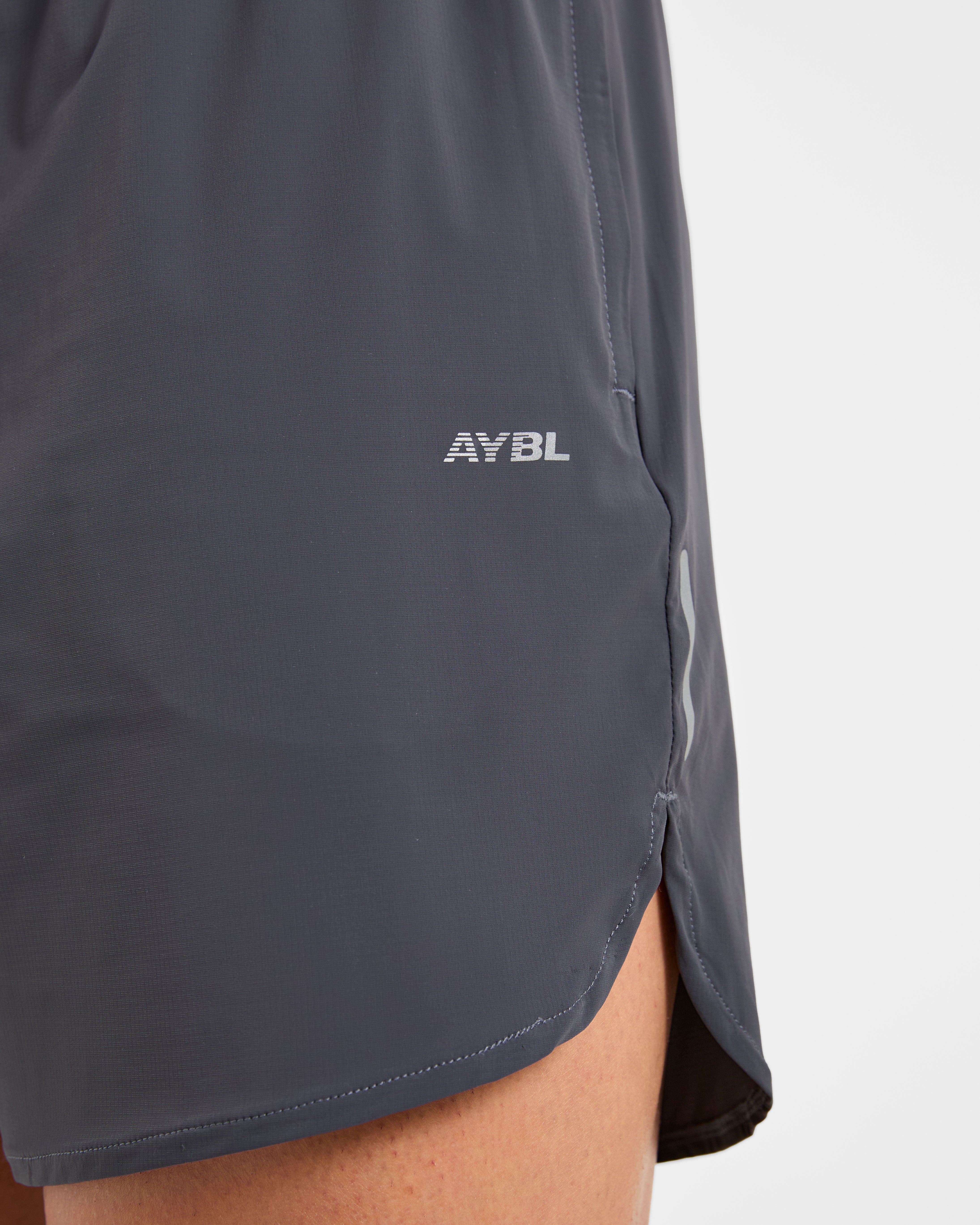 Run Speed Shorts - Hurricane Grijs