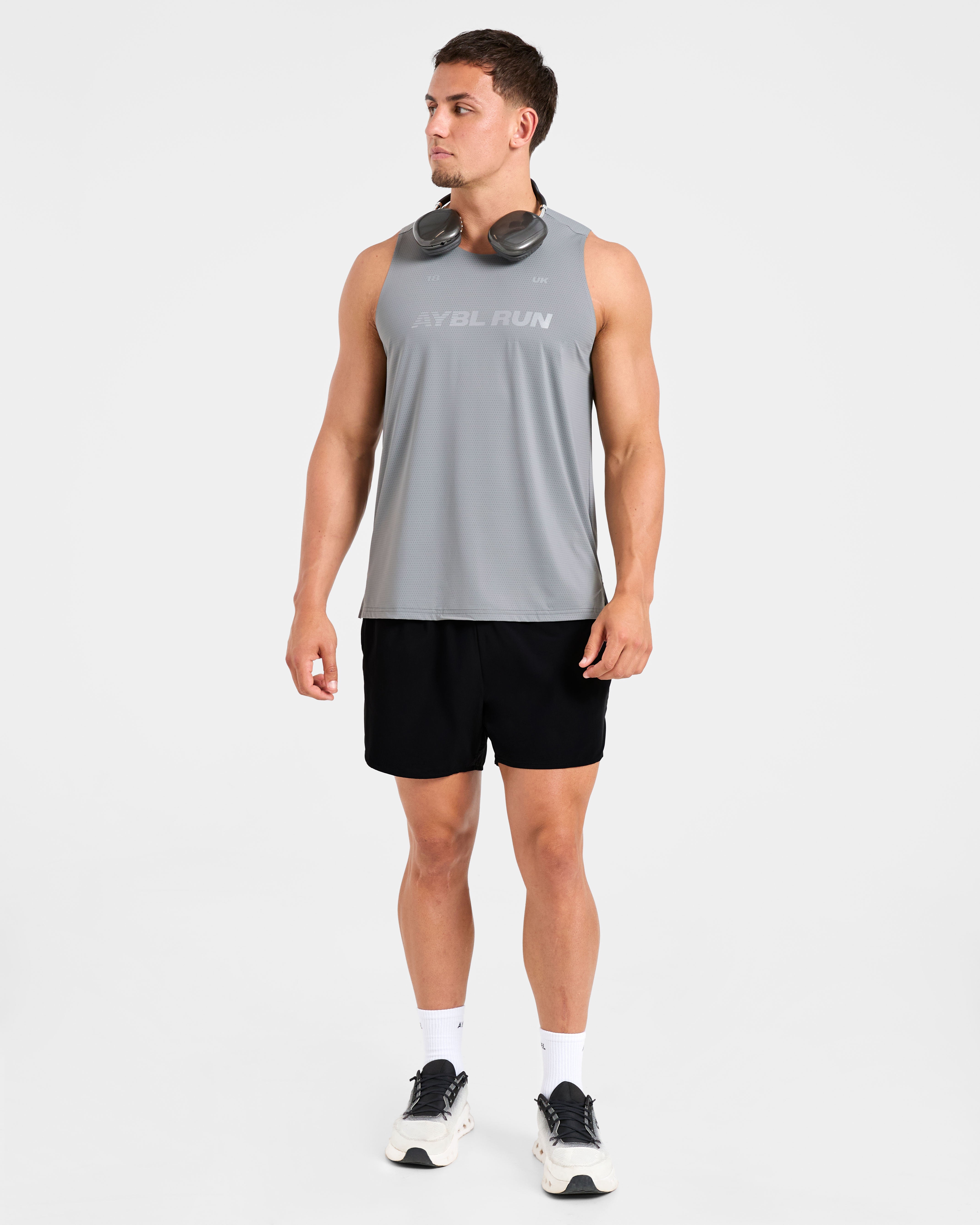 Run Loose Tank - Thunder Grijs