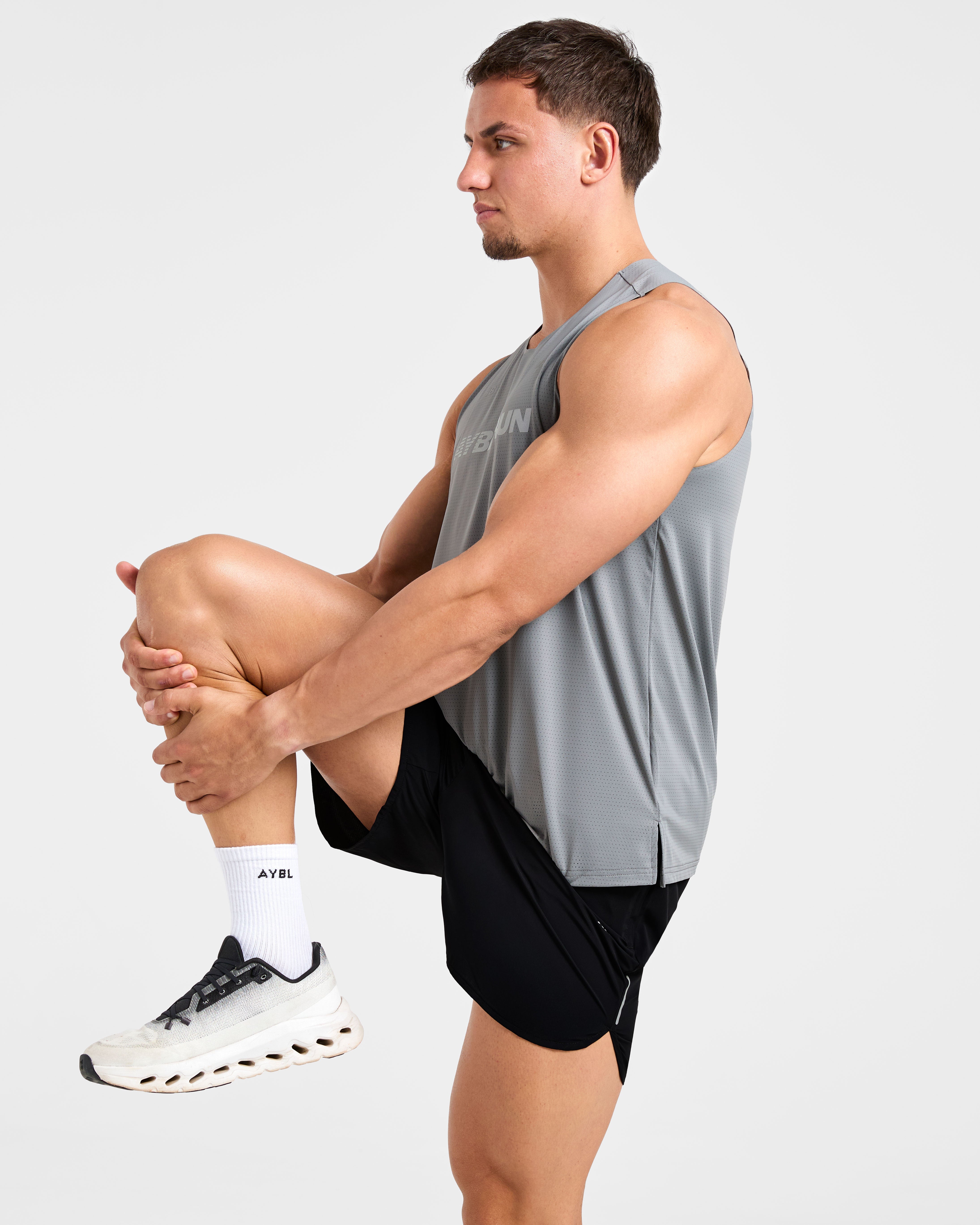 Run Loose Tank - Thunder Grijs
