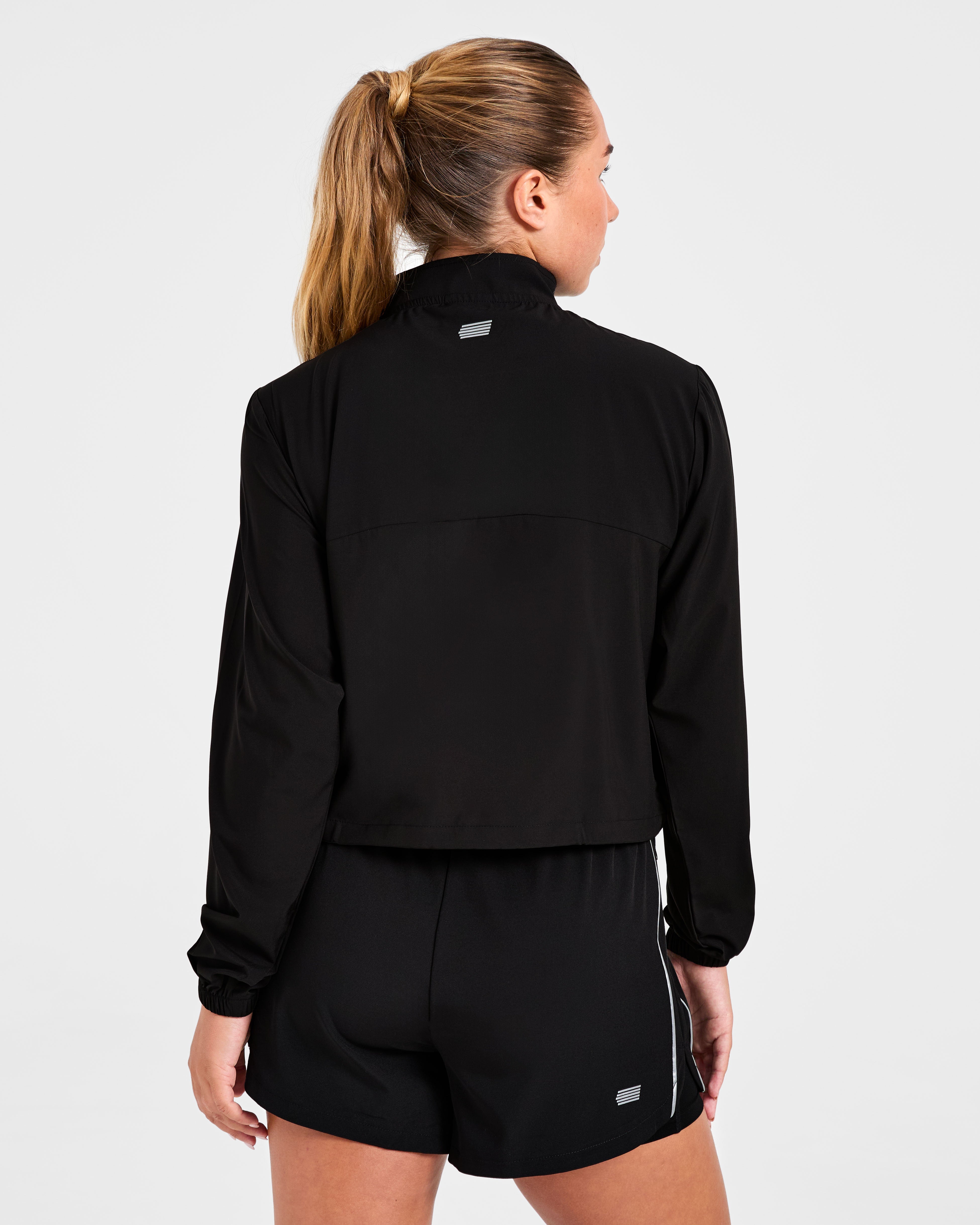 Run 1/2 Zip Jacket - Zwart