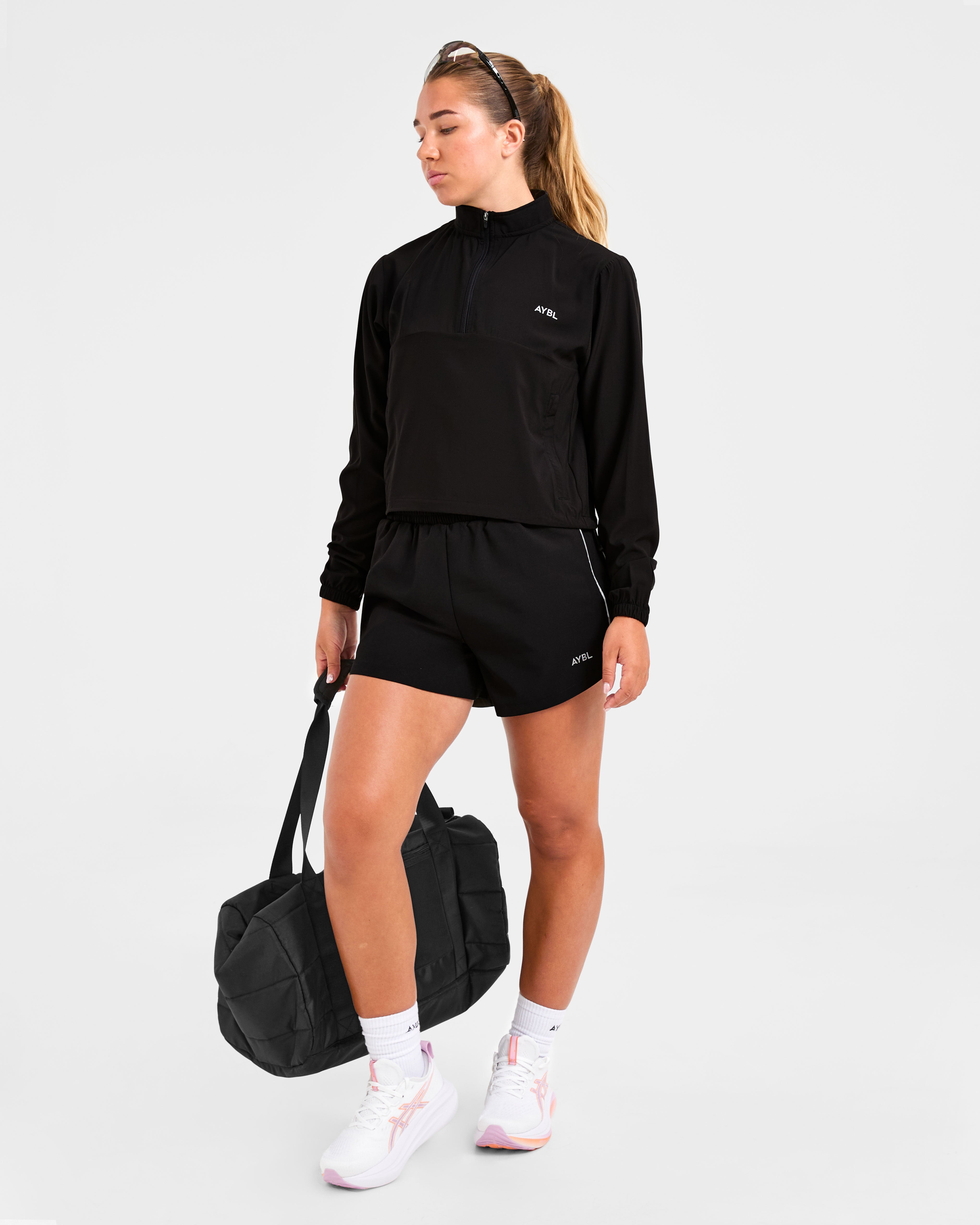 Run 1/2 Zip Jacket - Zwart
