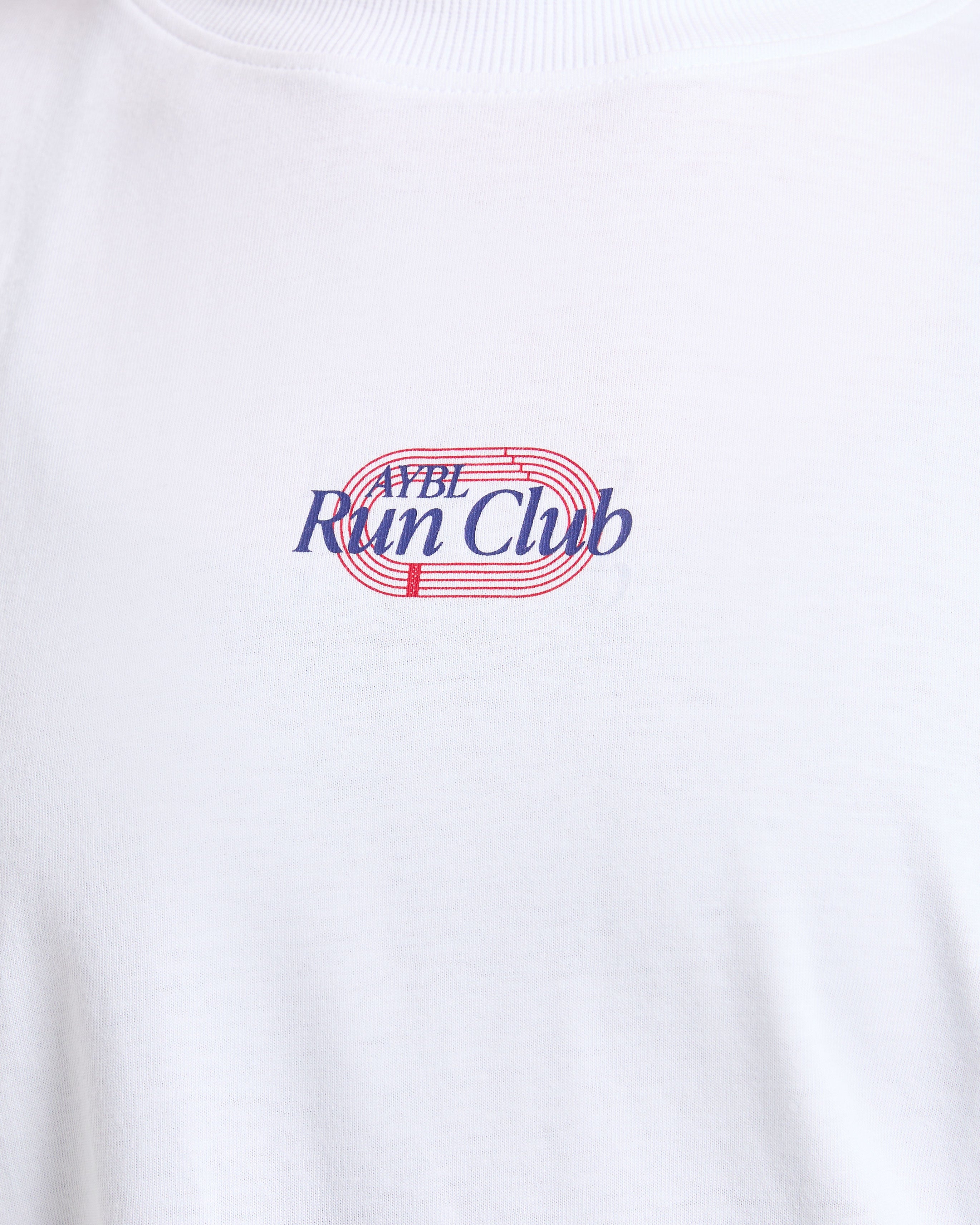 Run Club Oversized  T Shirt - Wit