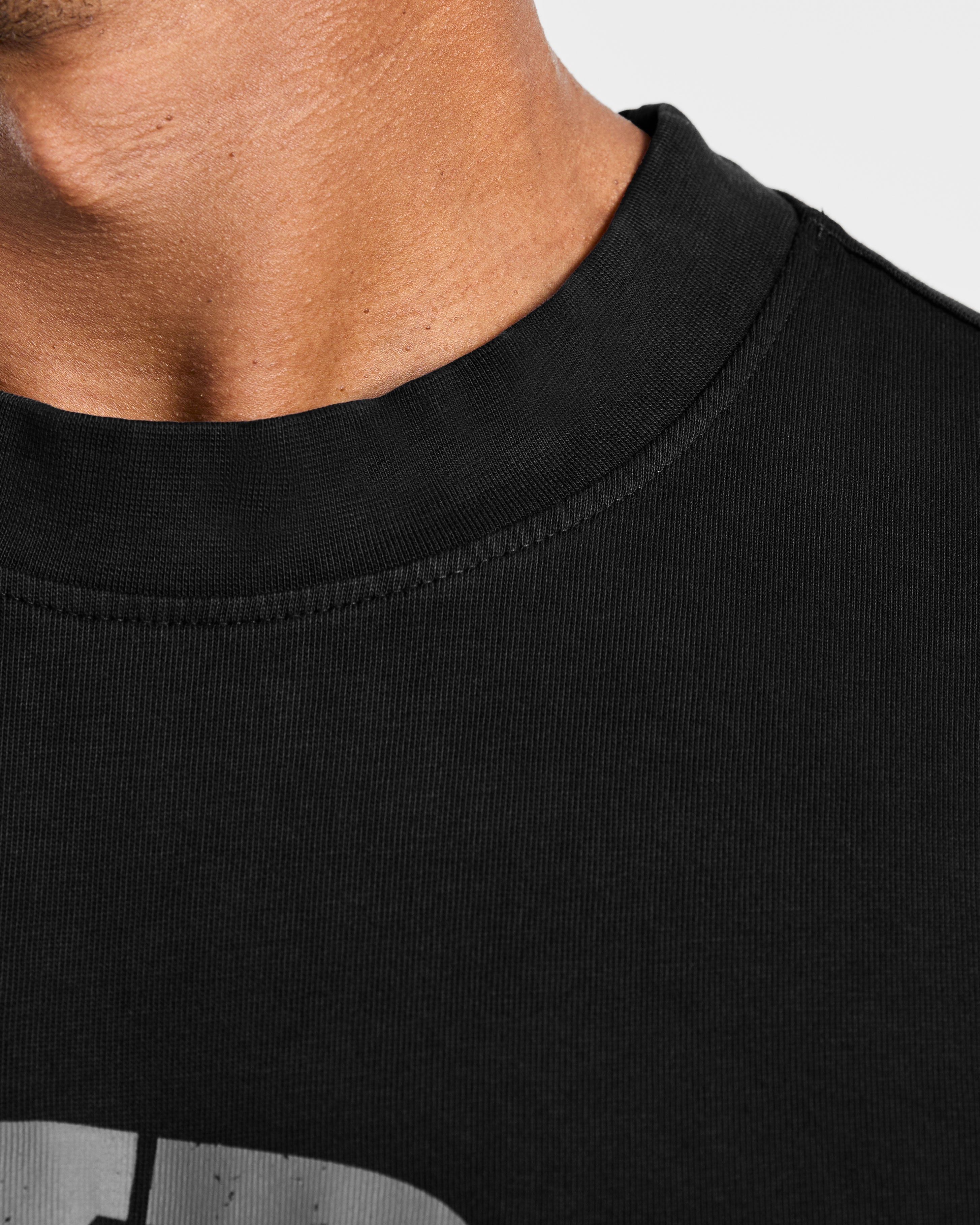 Elite Oversized T Shirt- Zwart/Charcoal