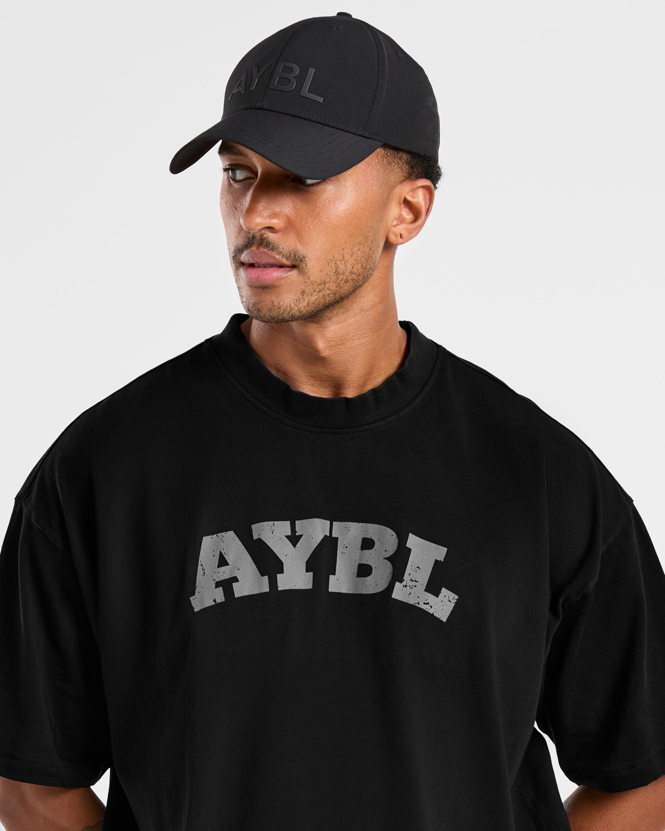 Elite Oversized T Shirt- Zwart/Charcoal