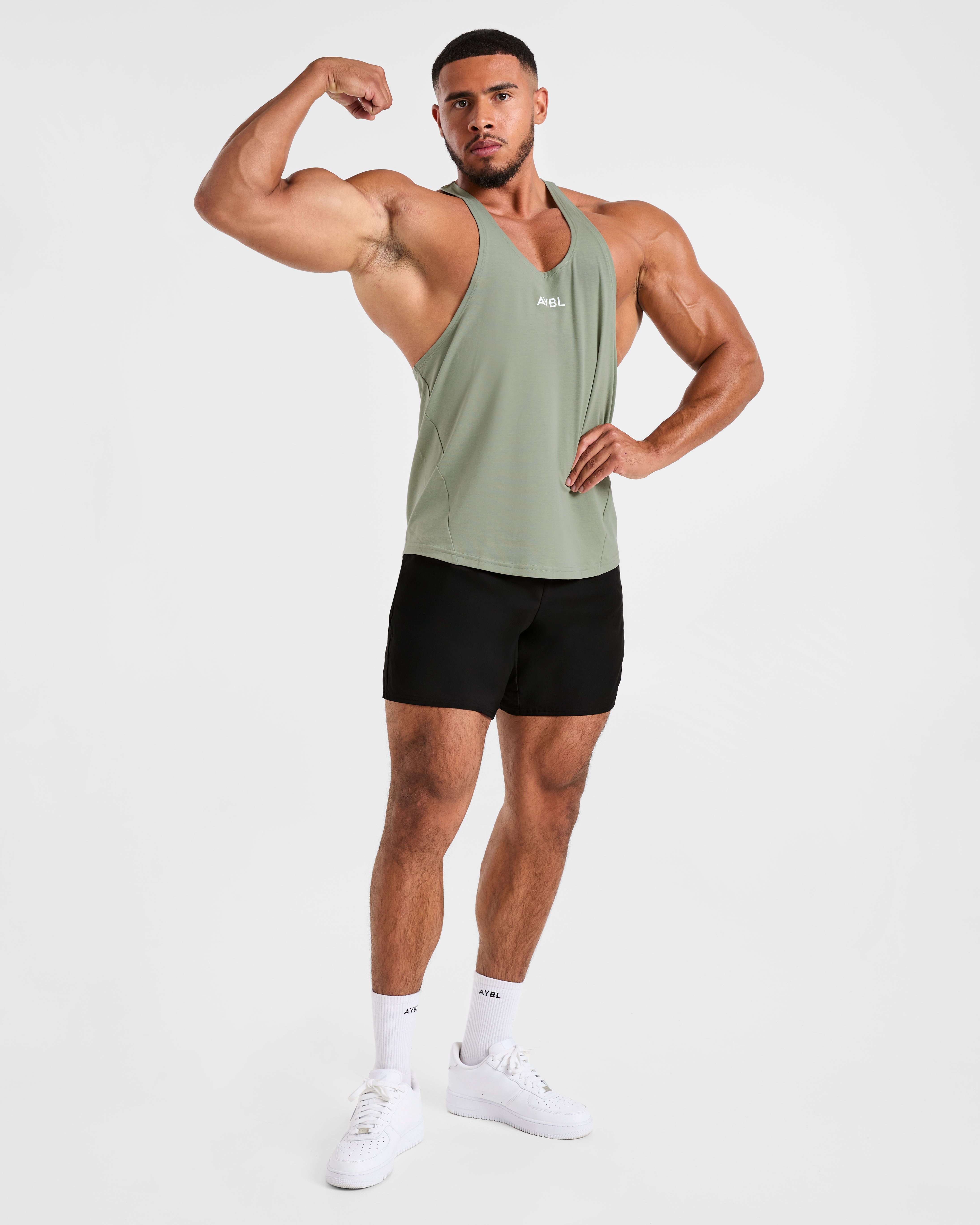Essential Stringer - Muted Groen