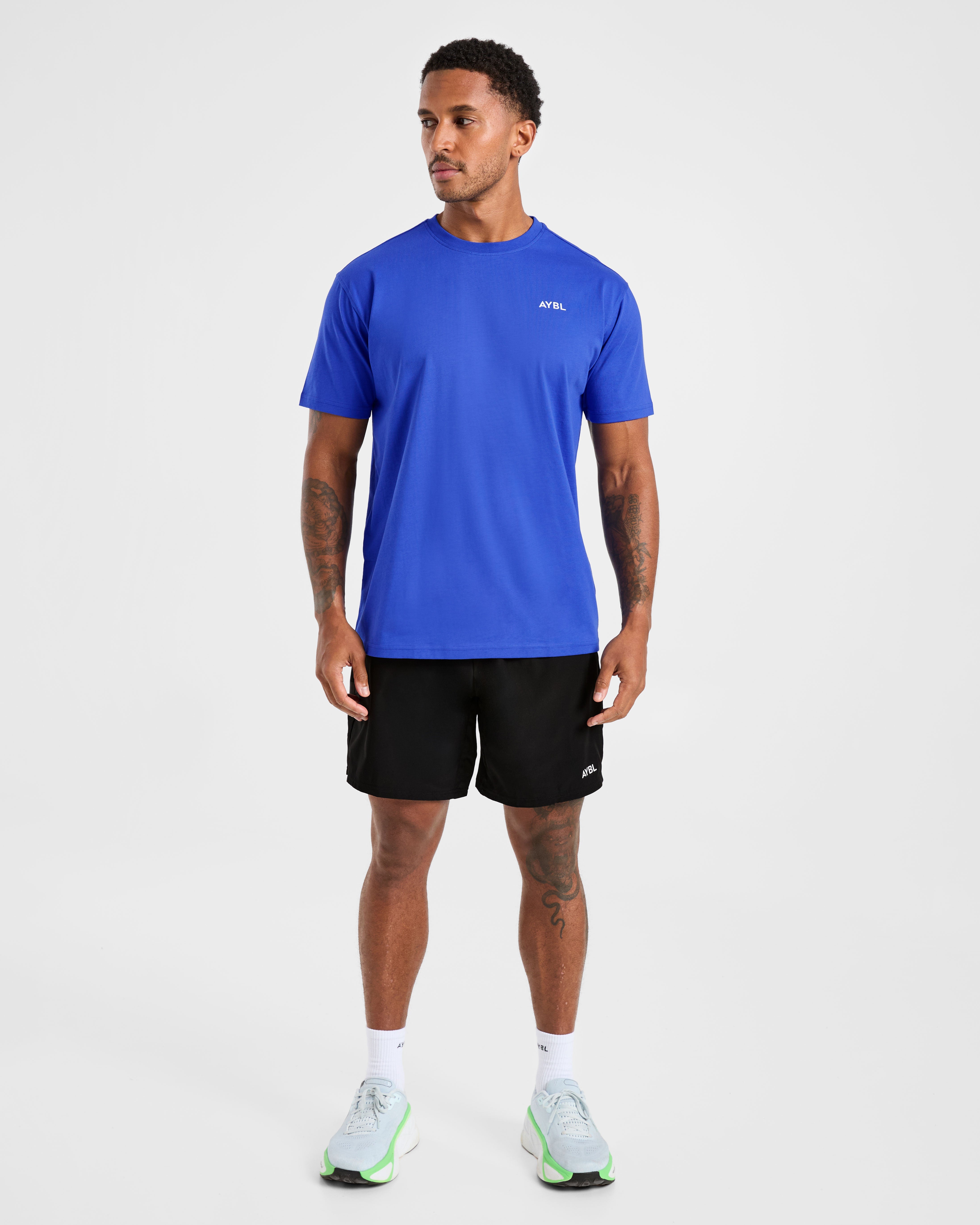 Essential T Shirt - Cobalt Blauw