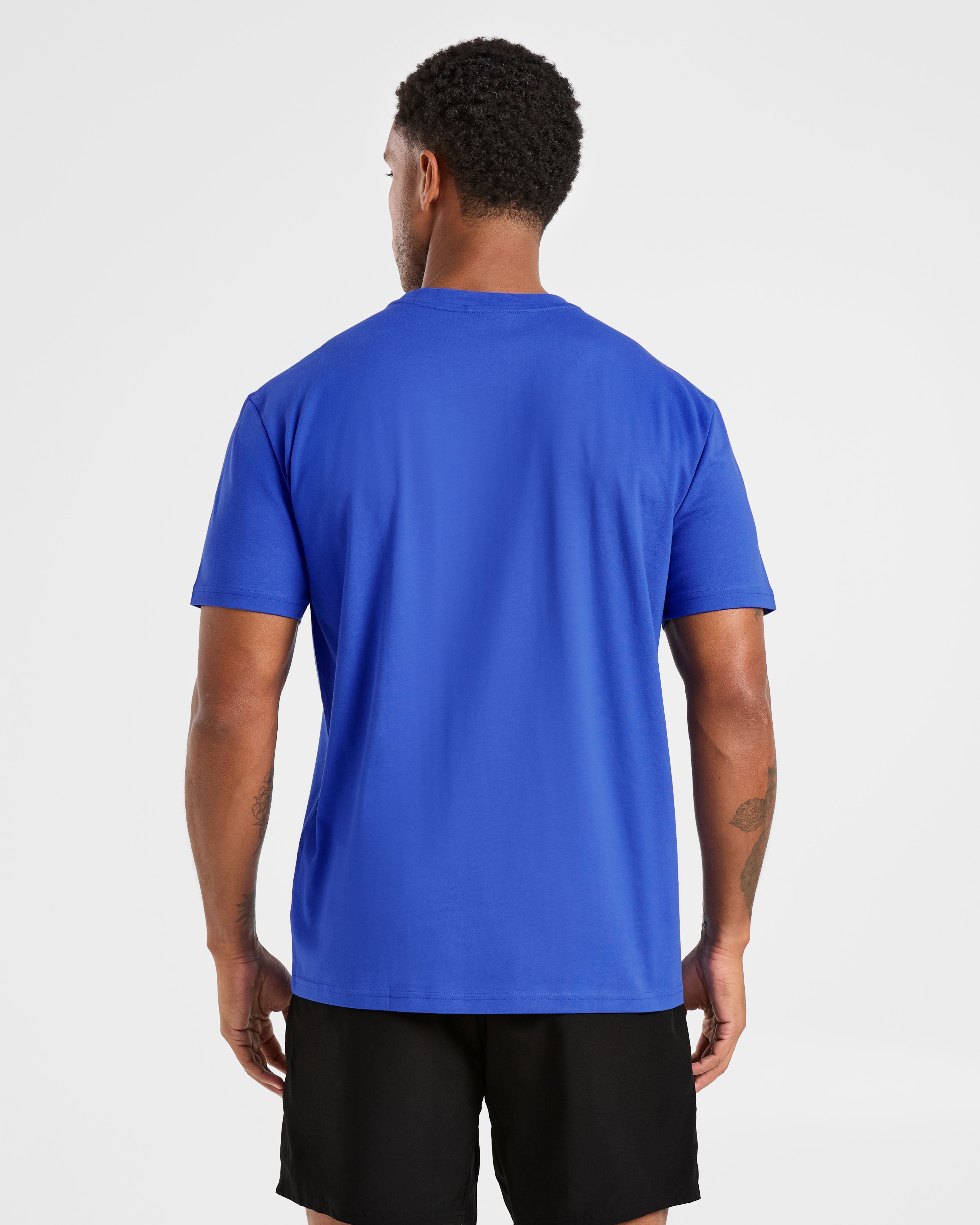 Essential T Shirt - Cobalt Blauw