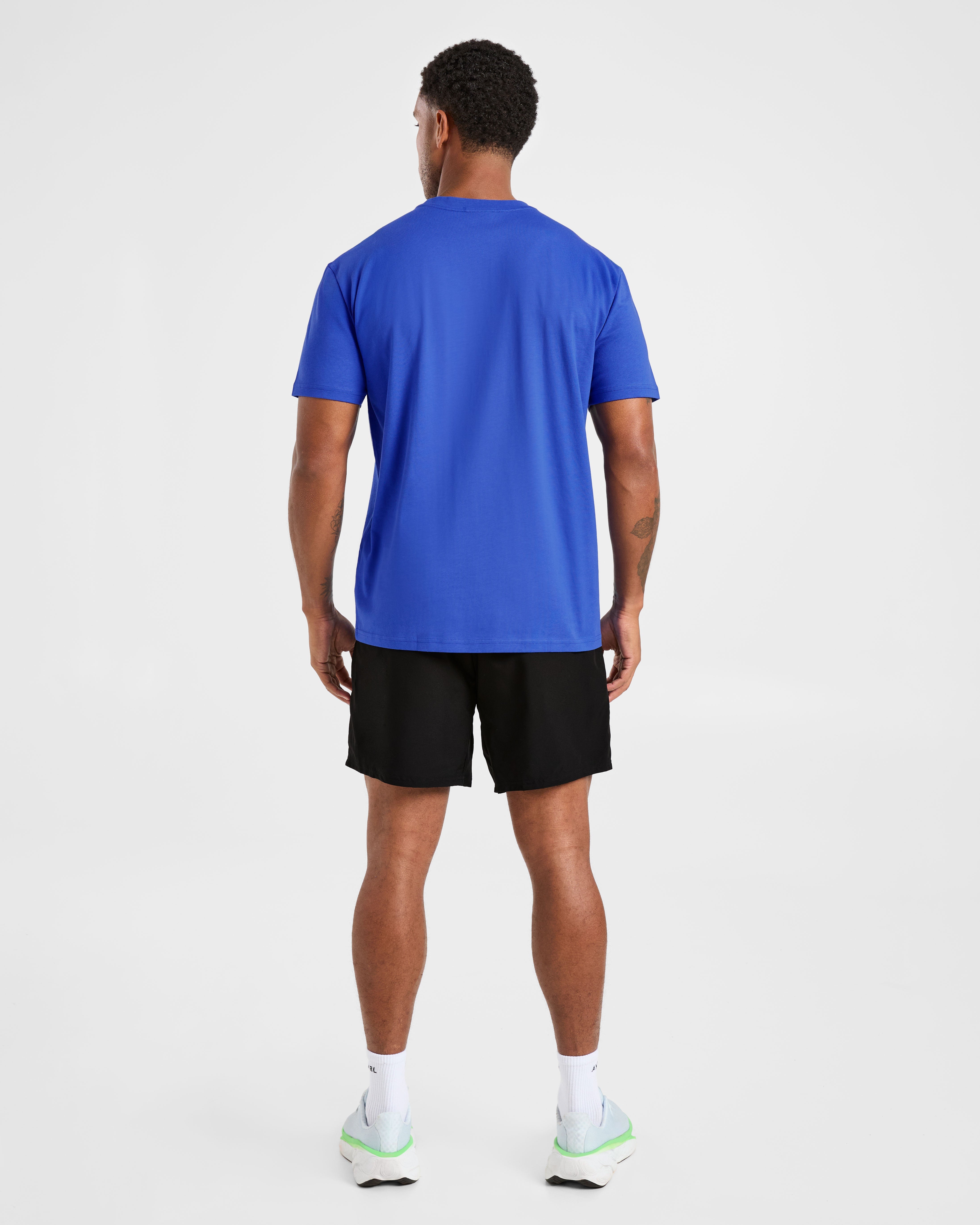 Essential T Shirt - Cobalt Blauw
