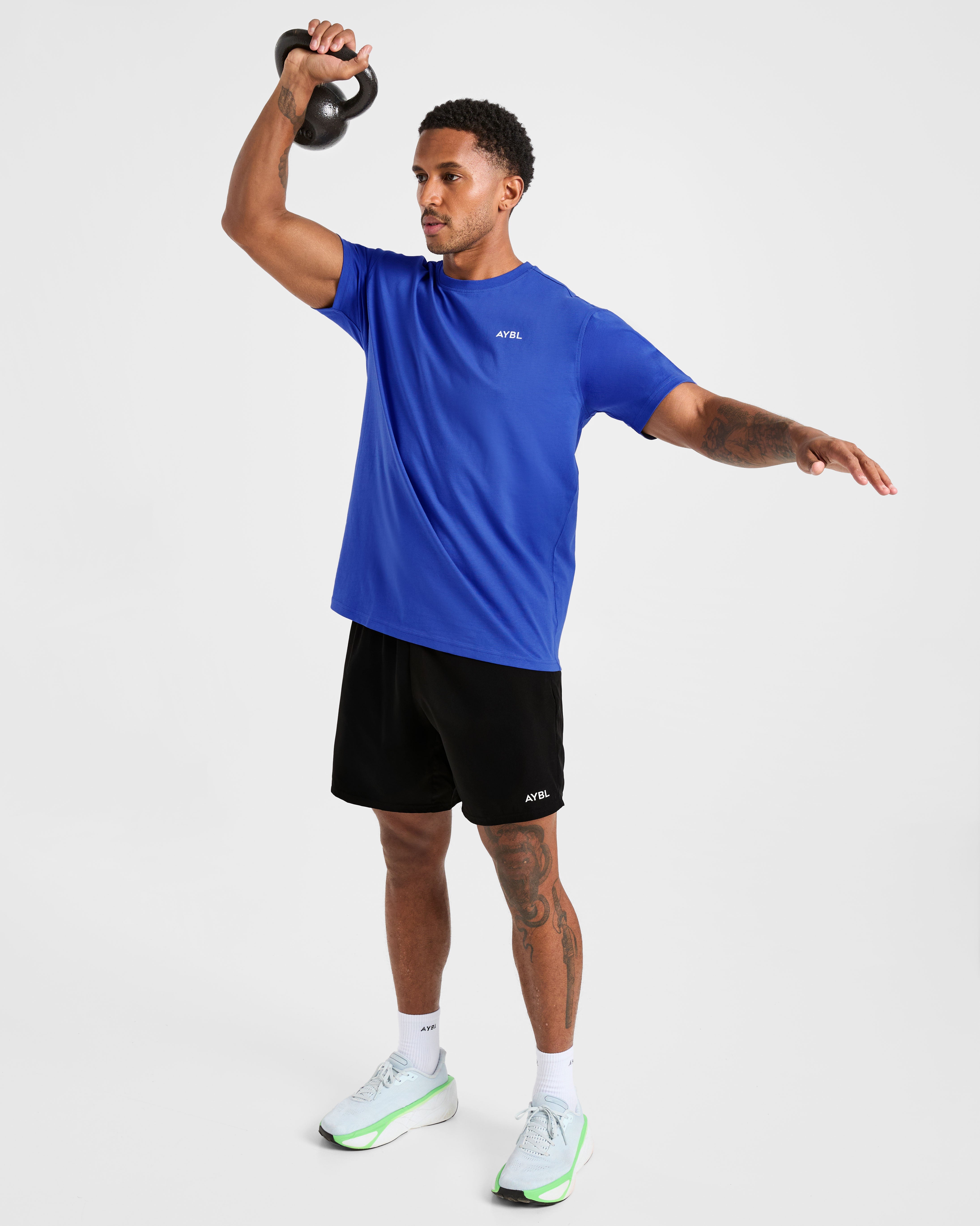 Essential T Shirt - Cobalt Blauw