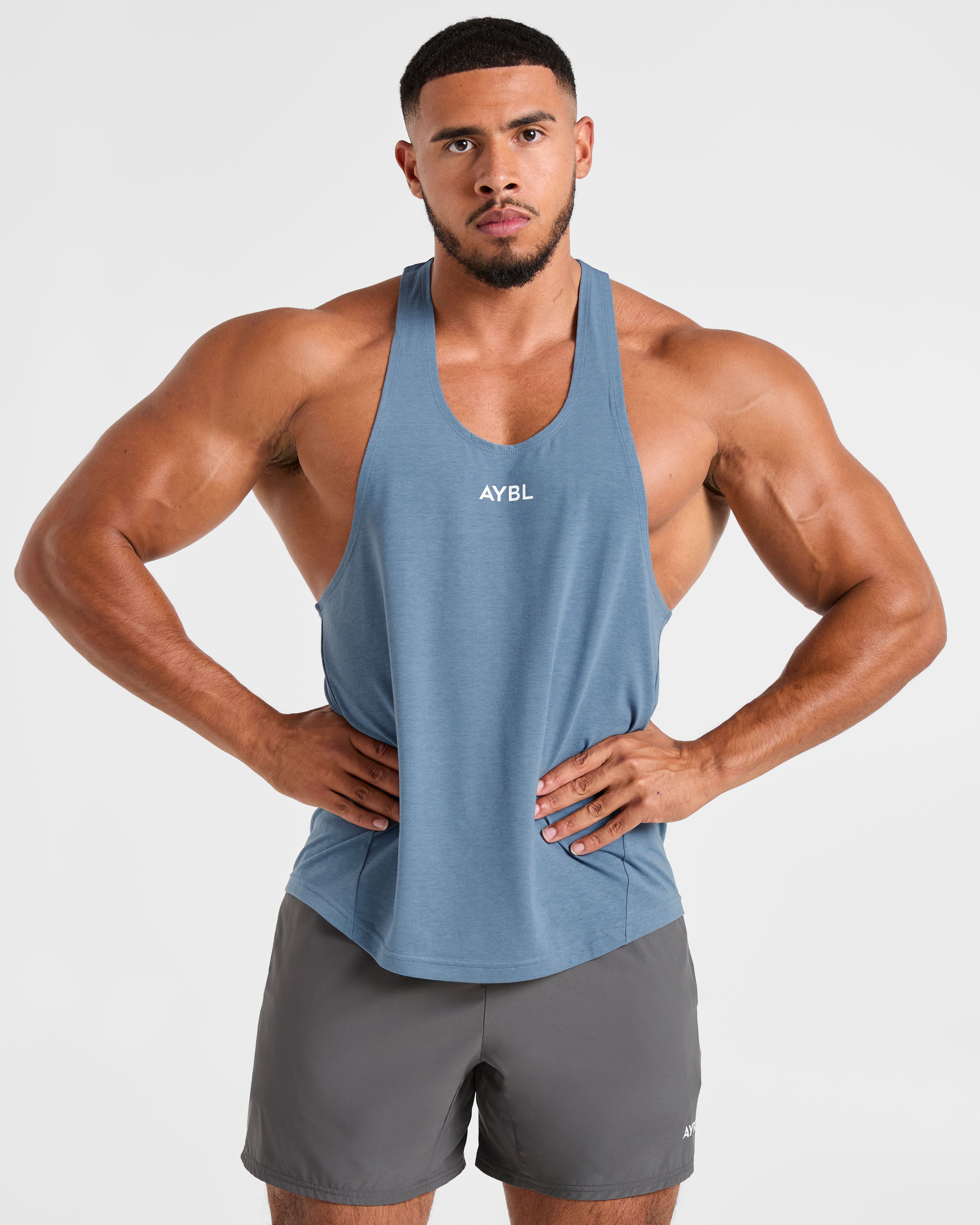 Essential Stringer - Slate Blauw