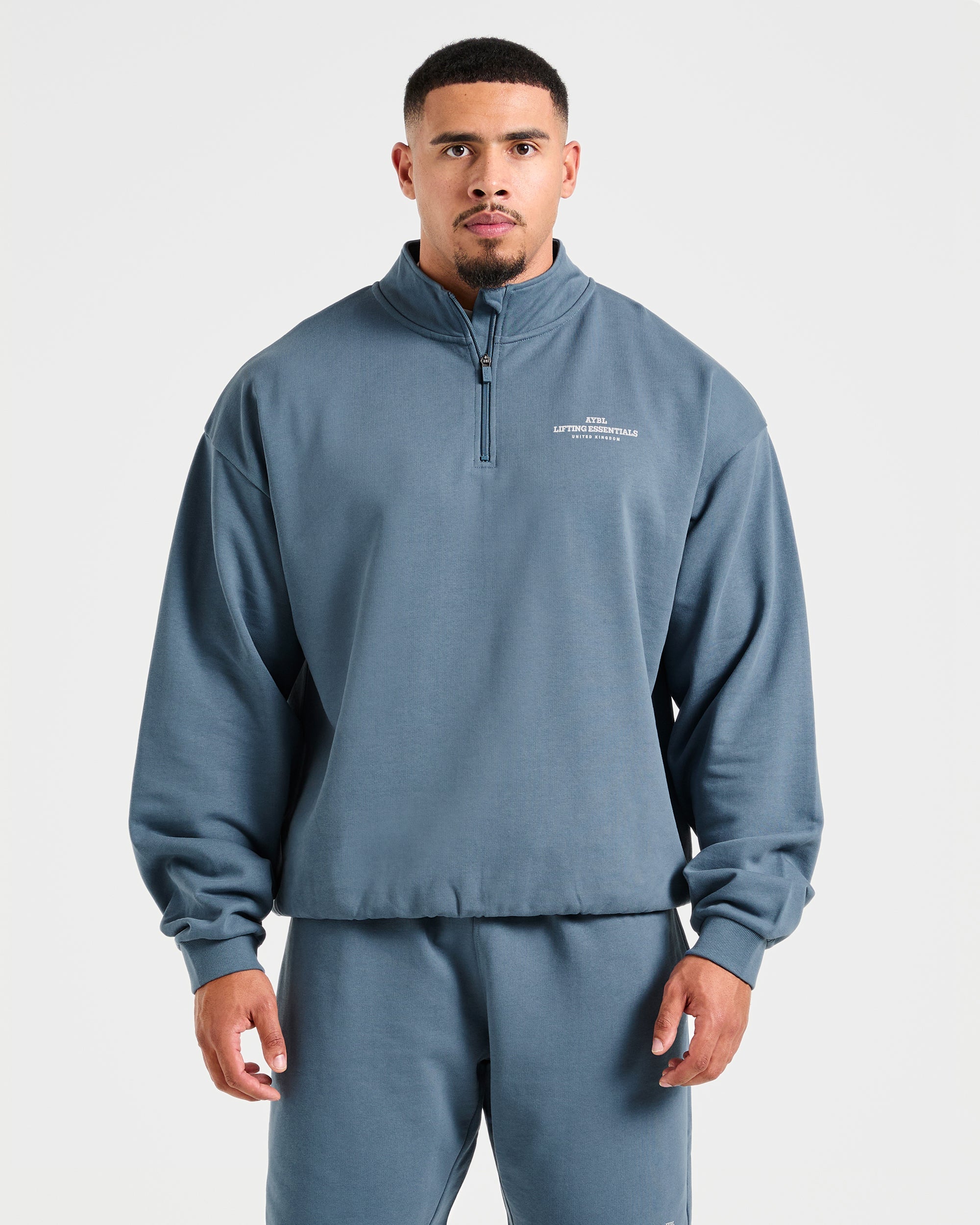Apex Lifting Essentials 1/4 Zip Pullover - Titanium Blauw