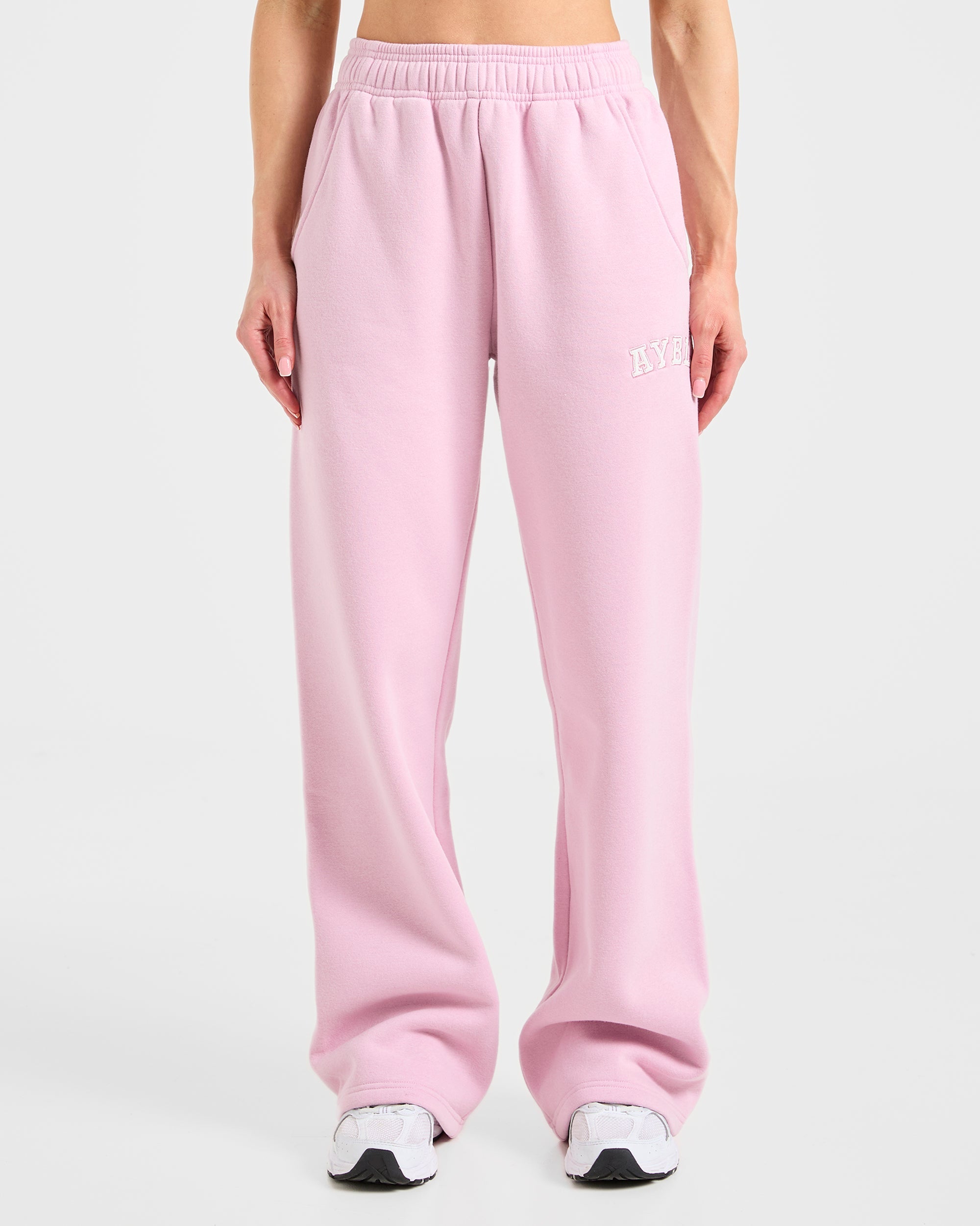 Varsity 2.0 Oversized Straight Leg Joggers - Iced Roze