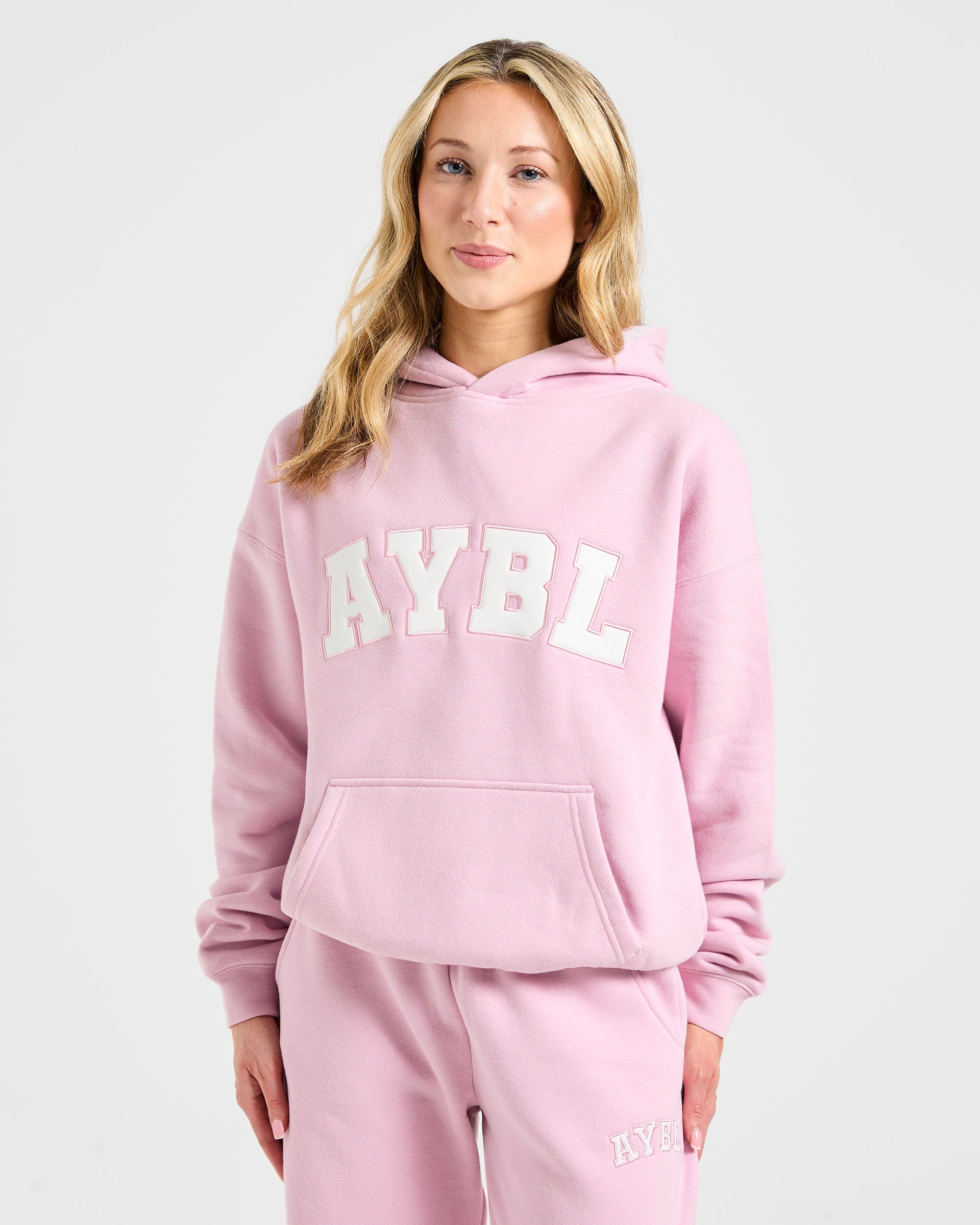 Varsity 2.0 Oversized Hoodie - Iced Roze